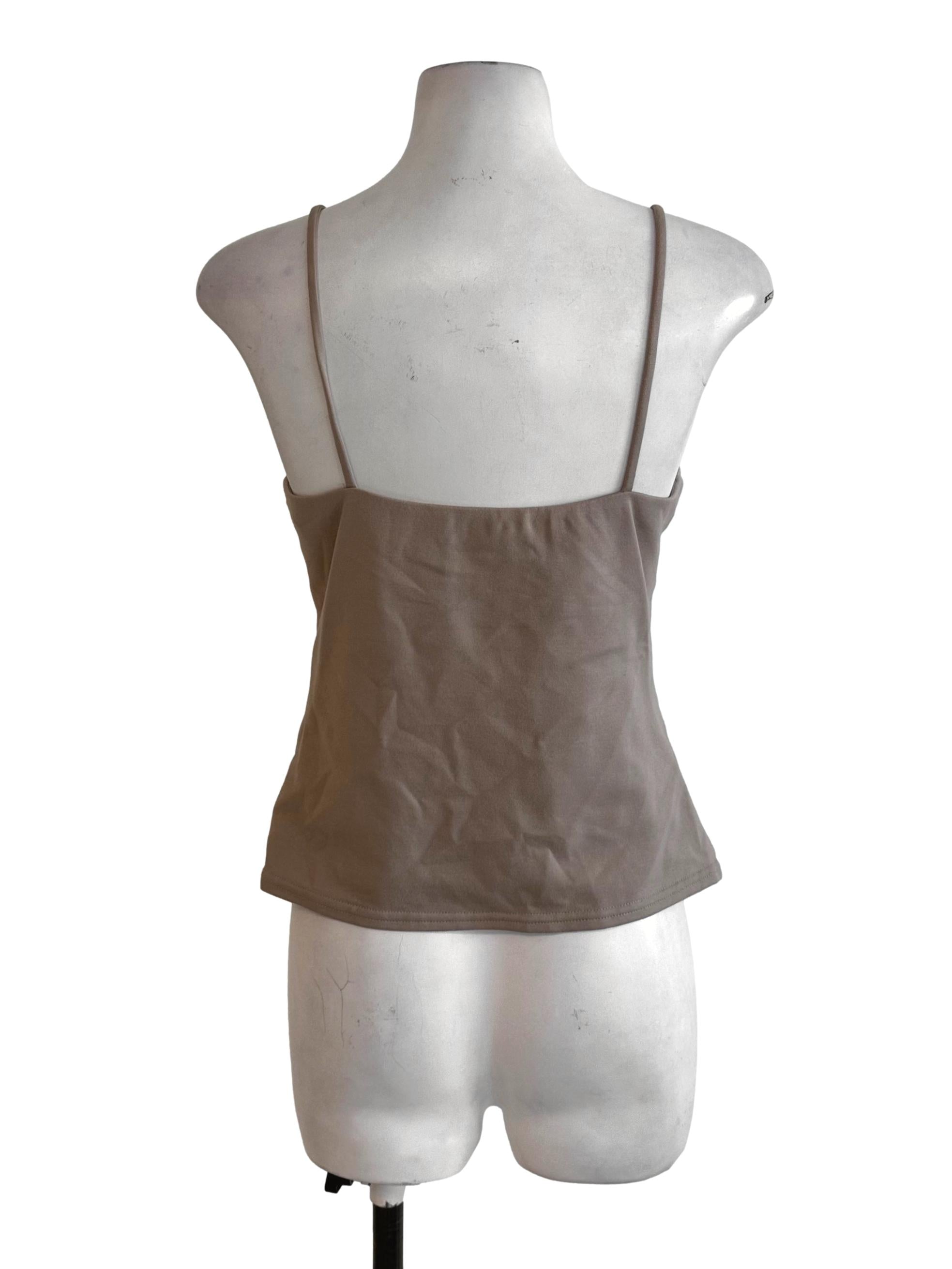 Latte Brown Scoop Casual Top LB