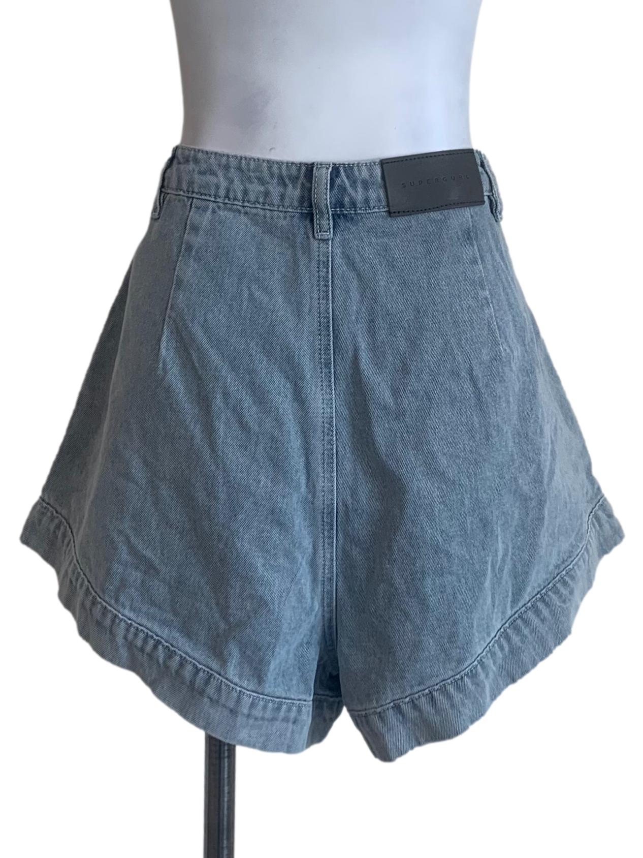 Stone Blue A-Line Shorts