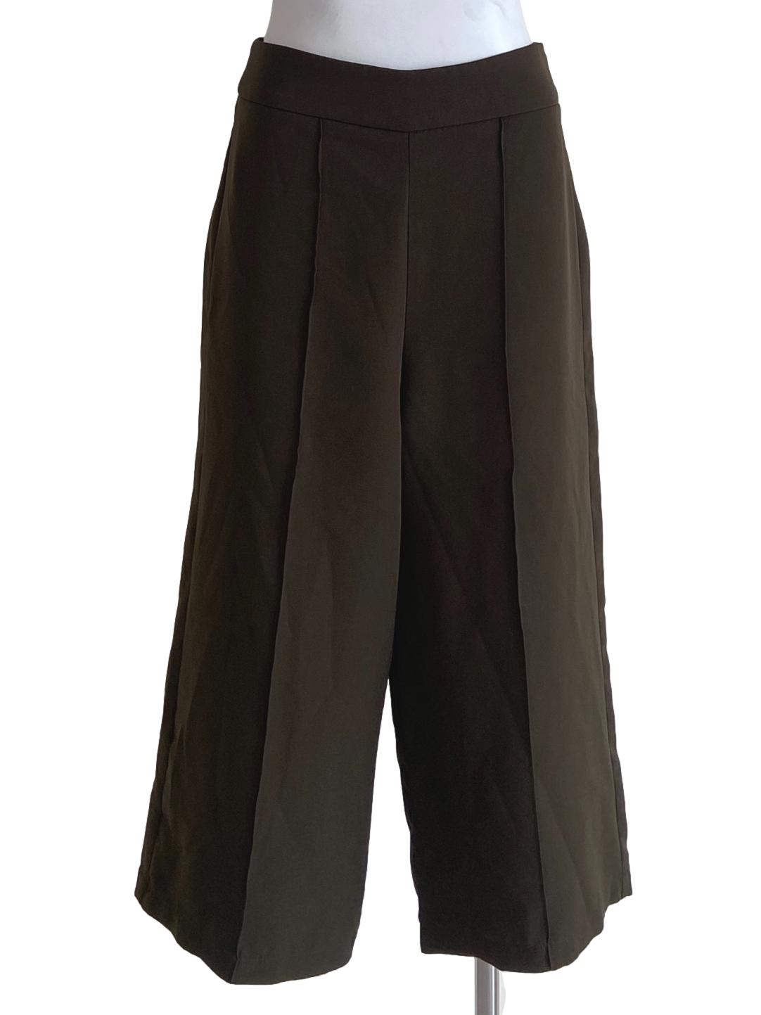 Seaweed Green Gaucho Pants