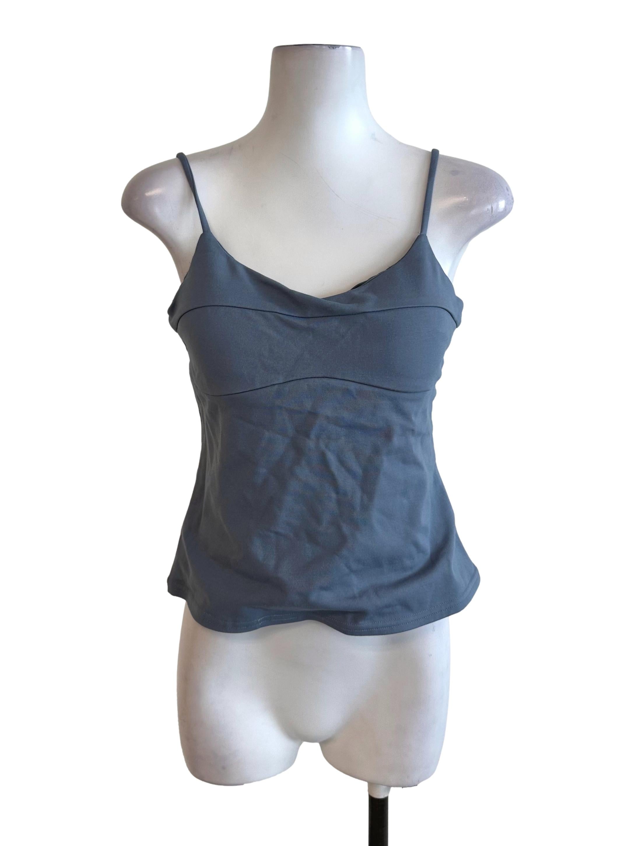 Spruce Blue Scoop Casual Top LB