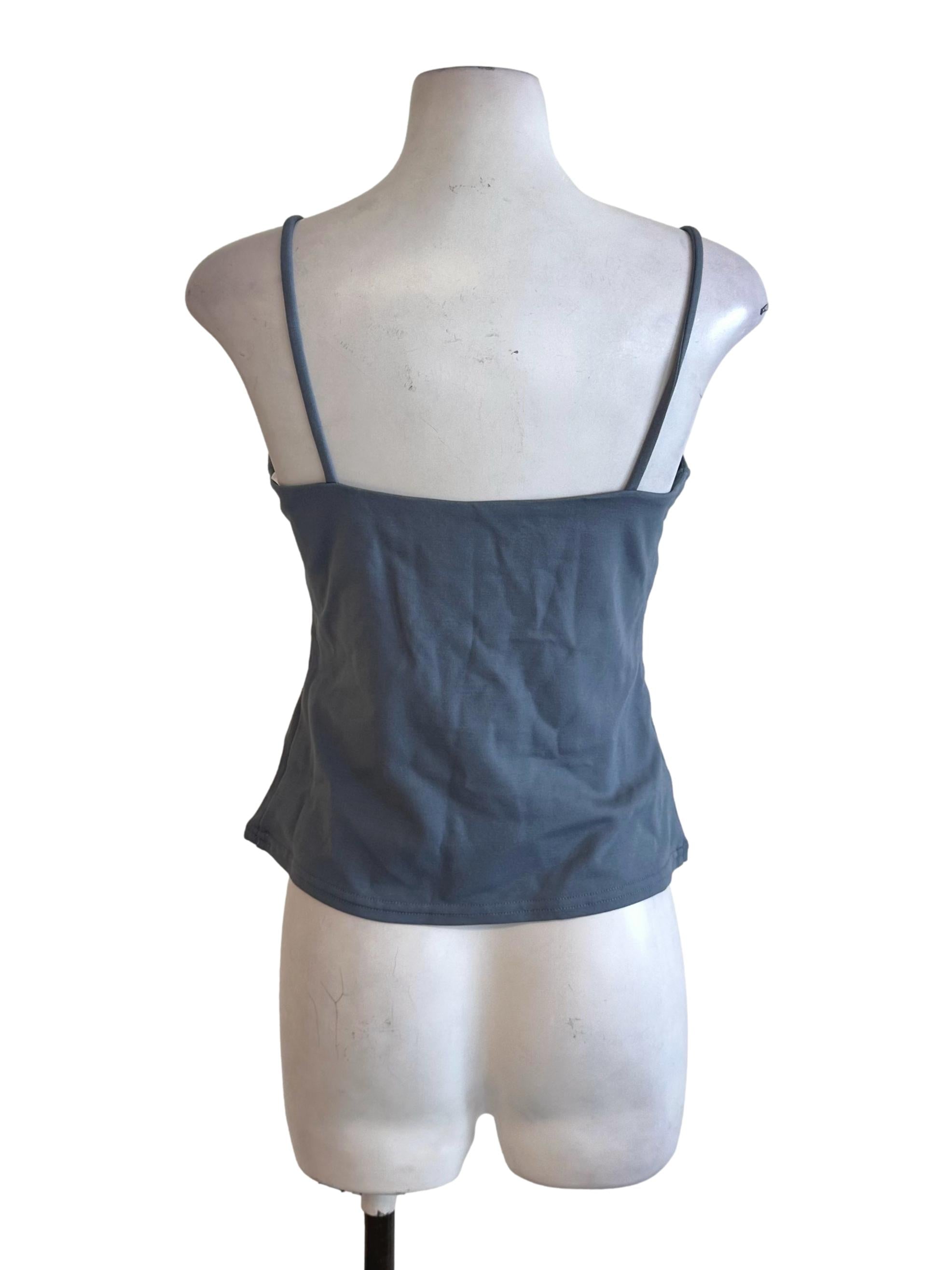 Spruce Blue Scoop Casual Top LB