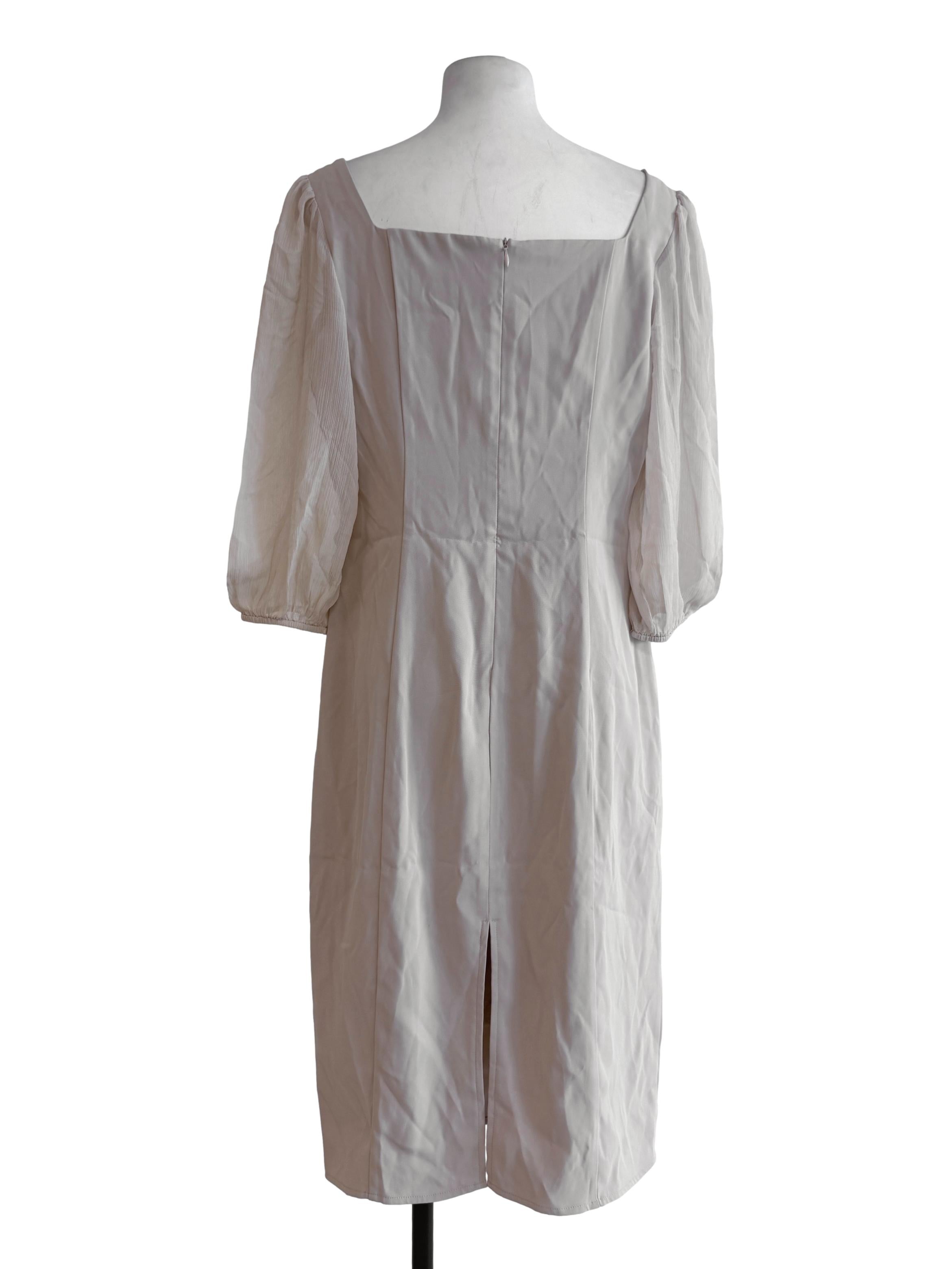 Cream A-Line Dress