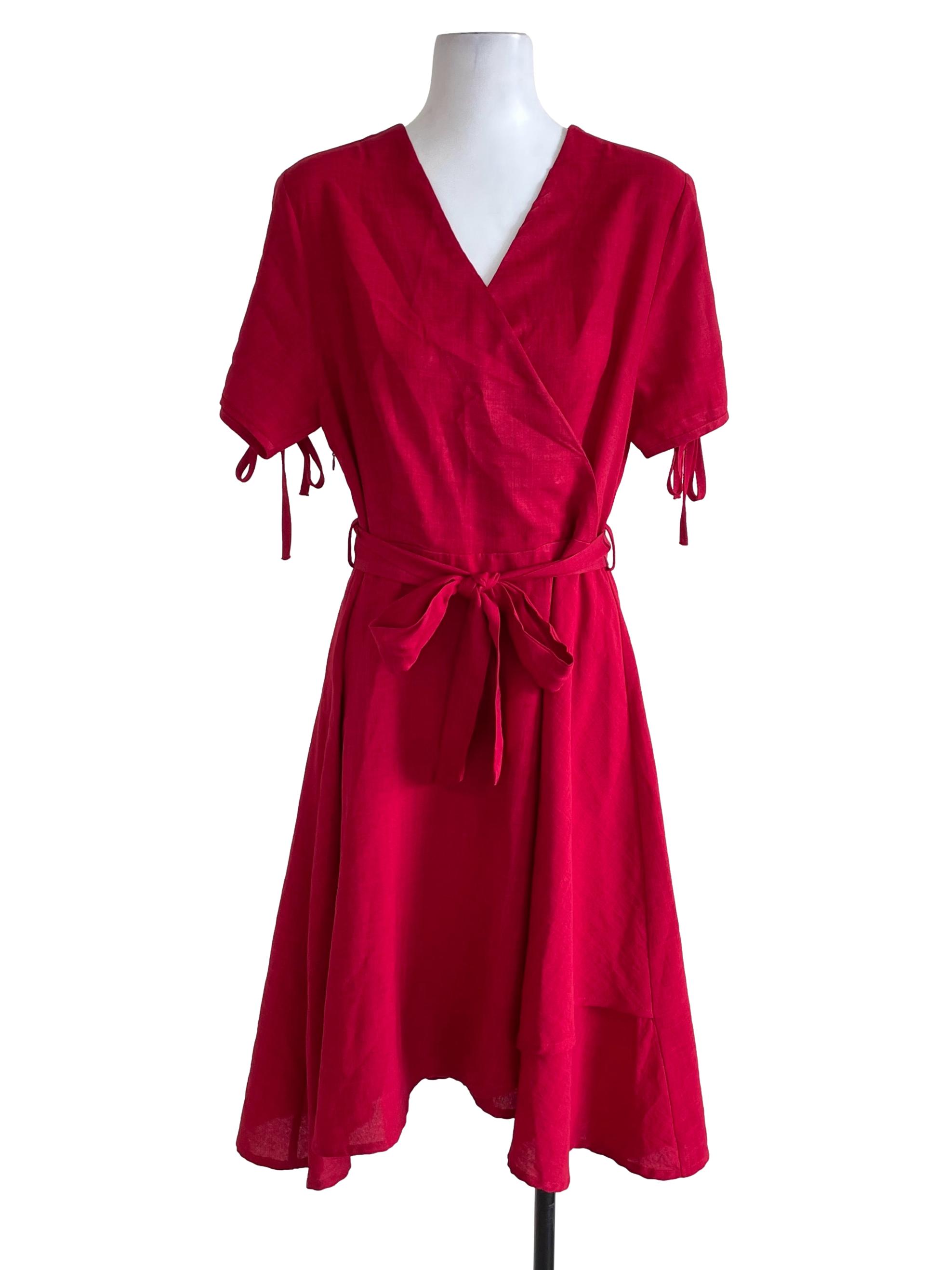 Fond Ruby Red Flip Dress | REFASH
