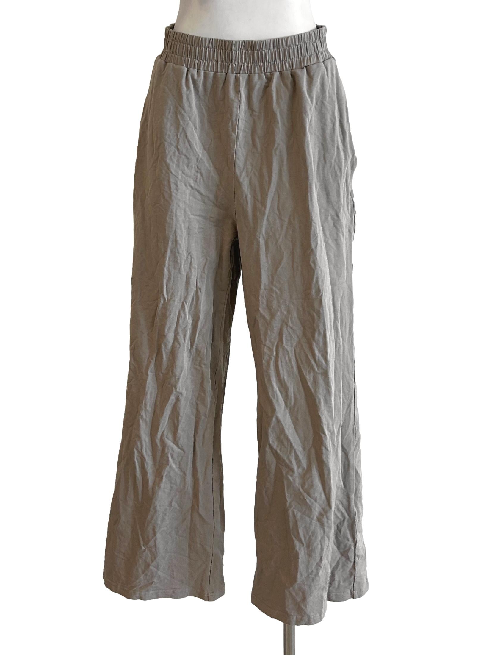 Thunder Grey Straight Cut Pants