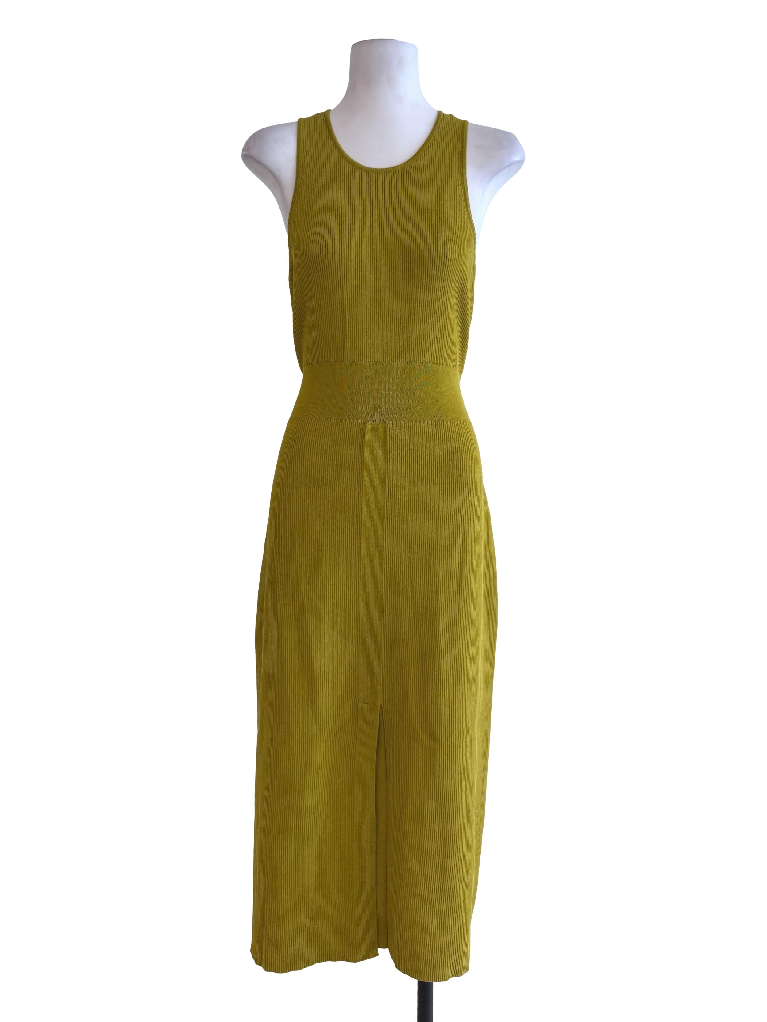 Mustard Yellow Sleeveless Dress LB