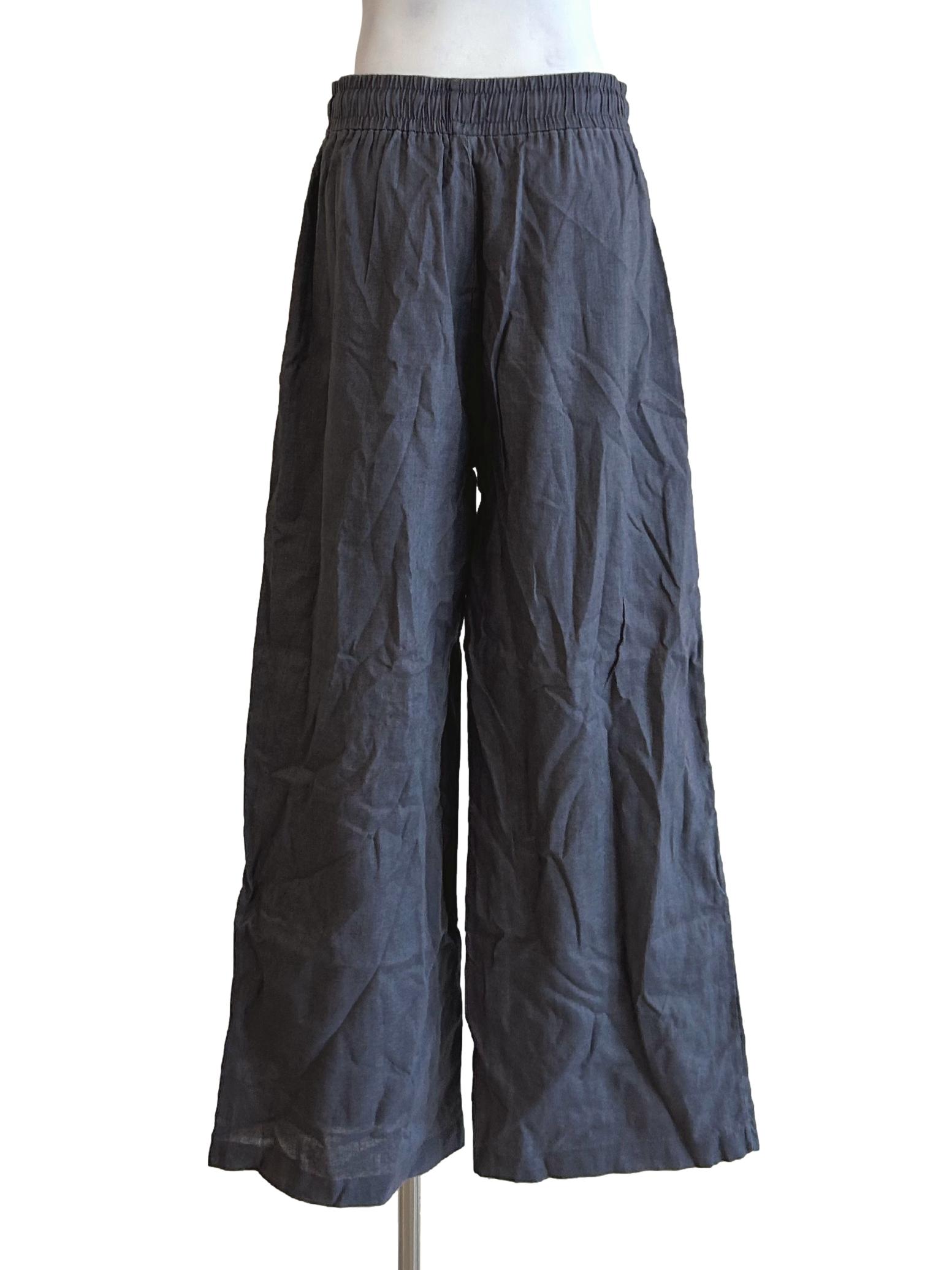 Smoke Grey Straight Cut Pants TEM