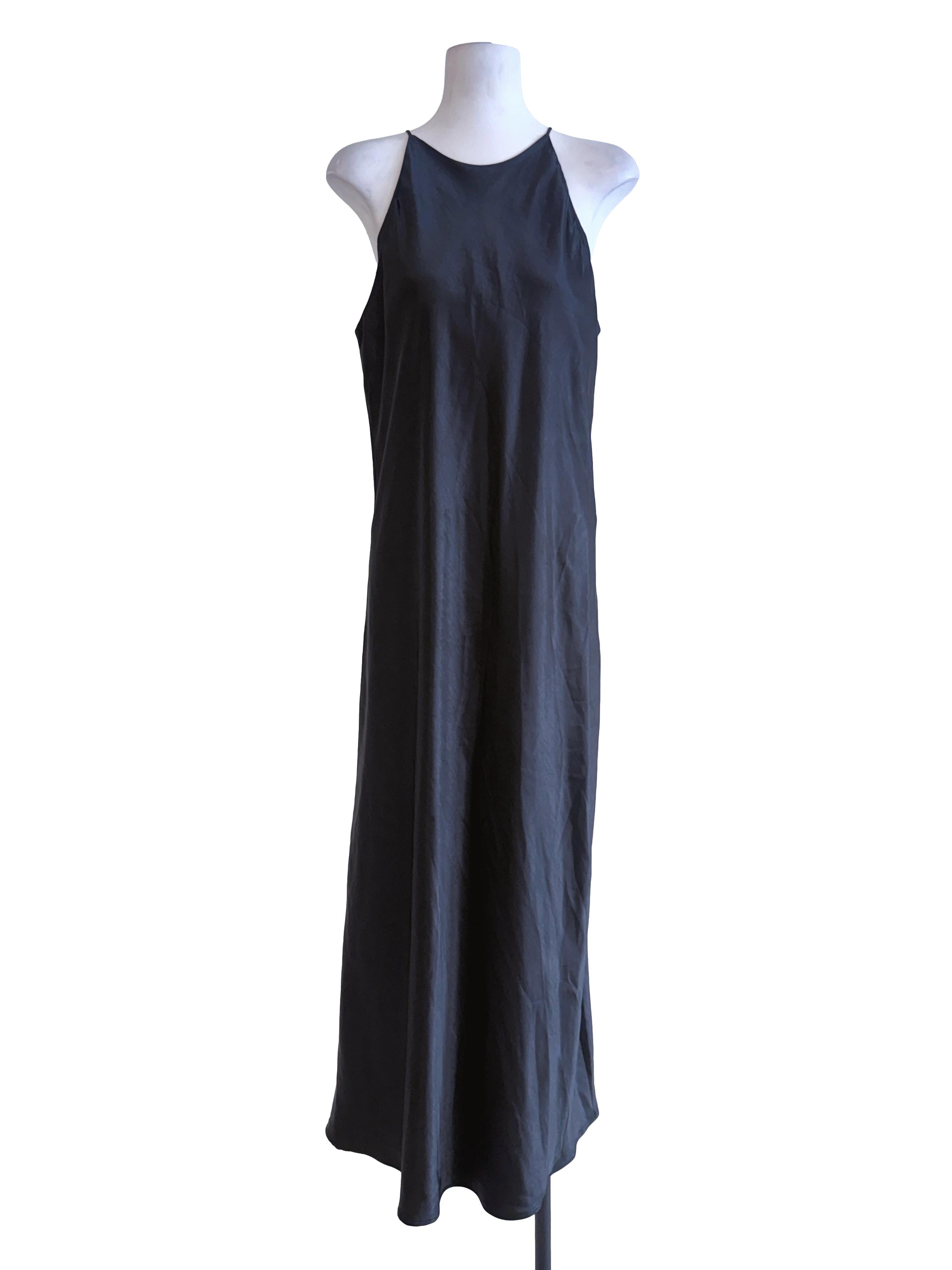 Black Sleeveless Long Dress LB