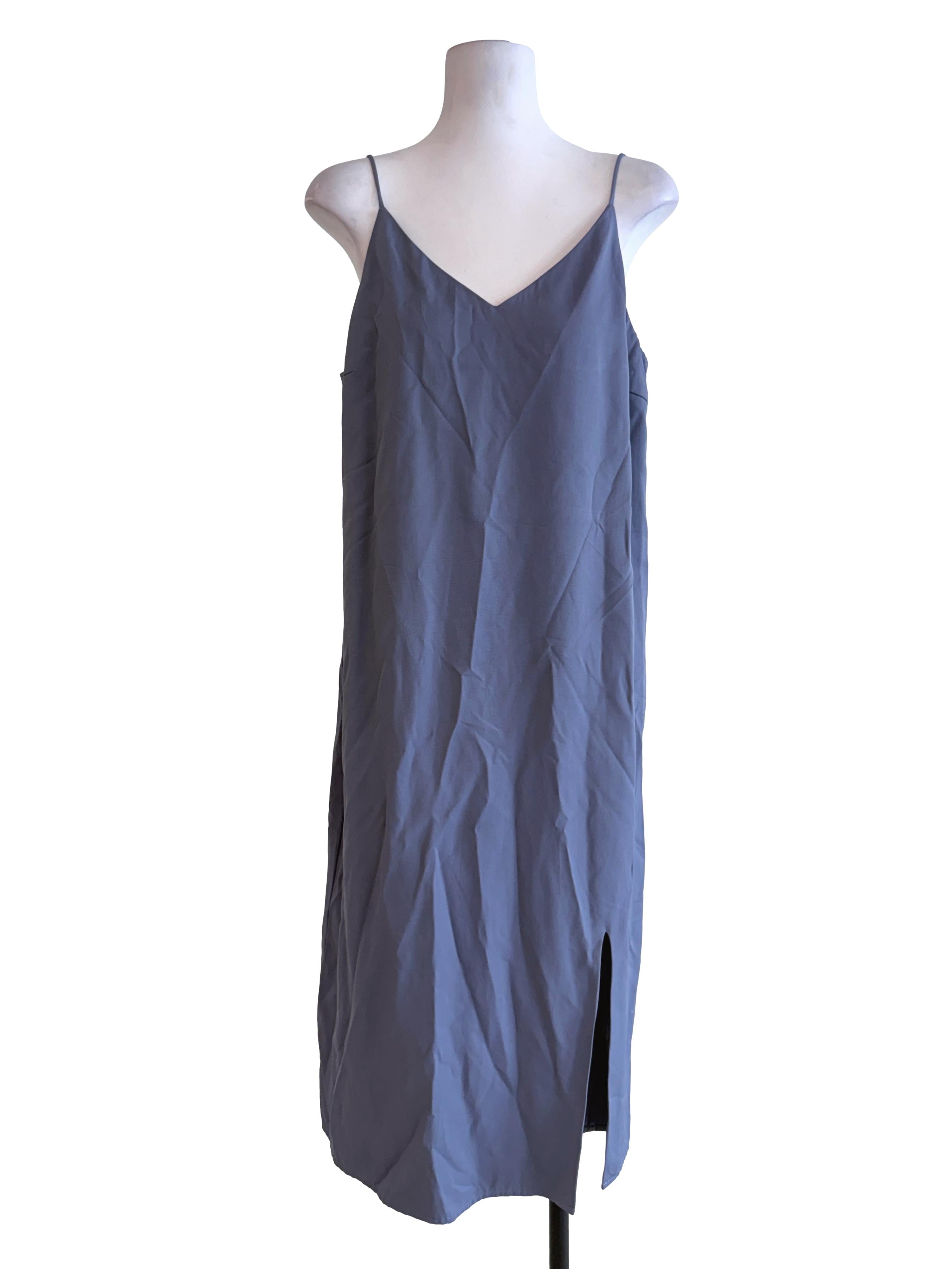 Grey Sleeveless Midi Dress LB