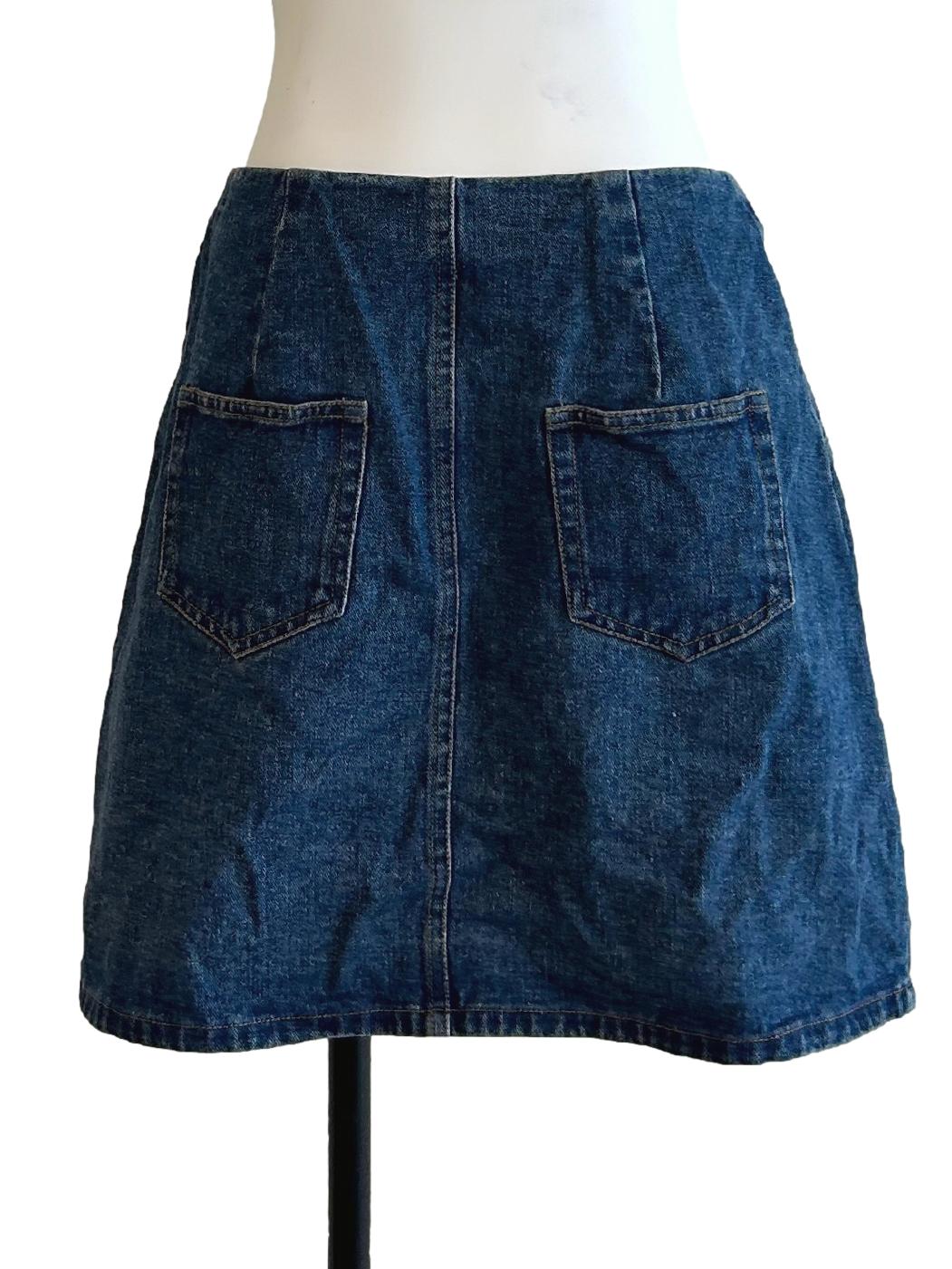 Deep Blue Denim Skirt TCL