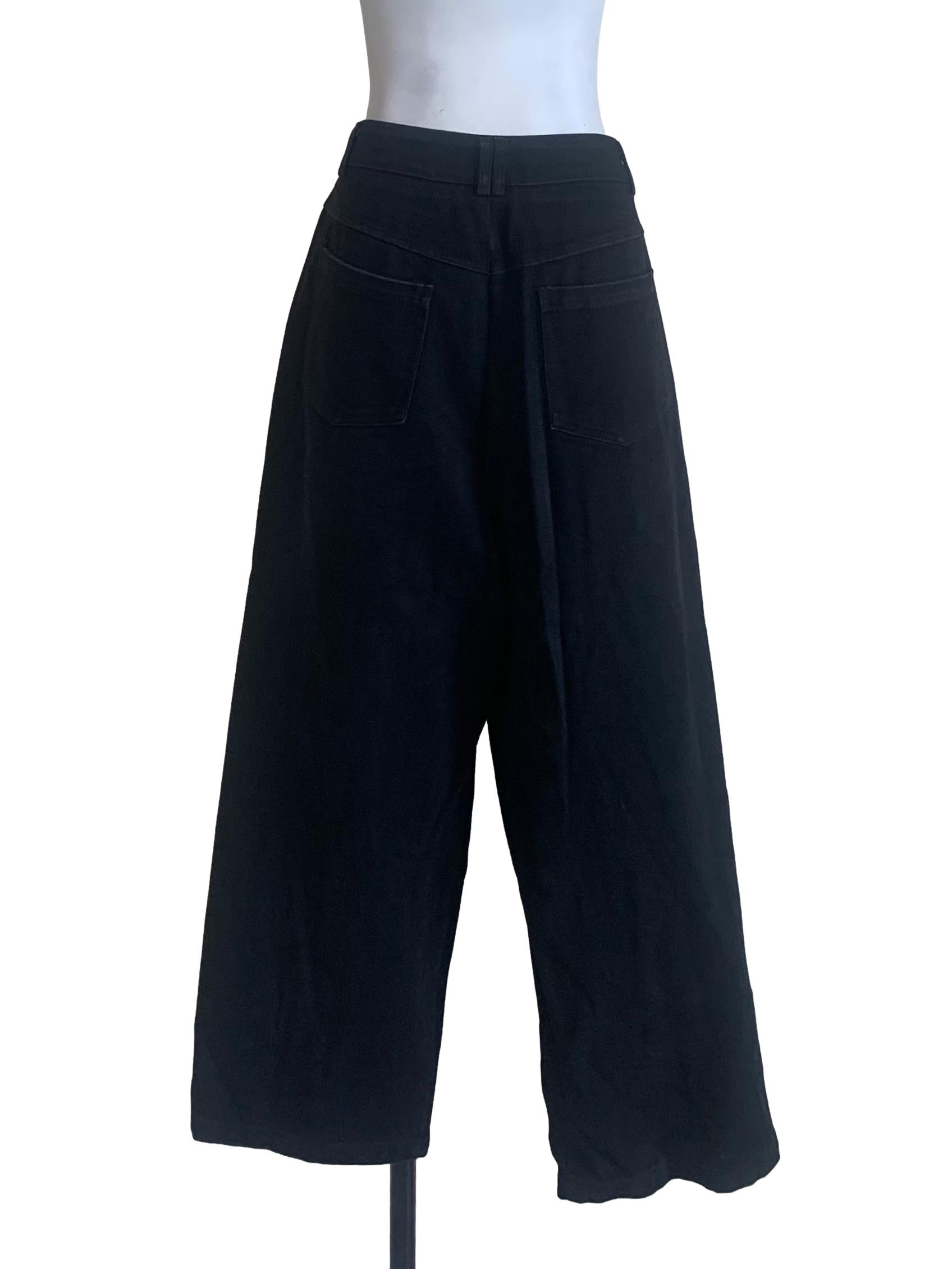 Midnight Black Wide Leg Jeans