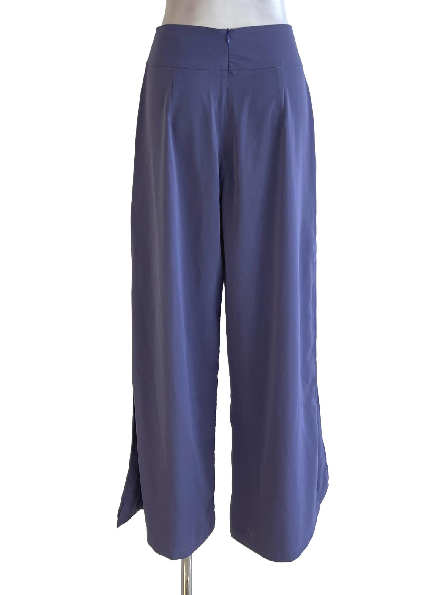 Purple Slit Loose Palazzo YHF