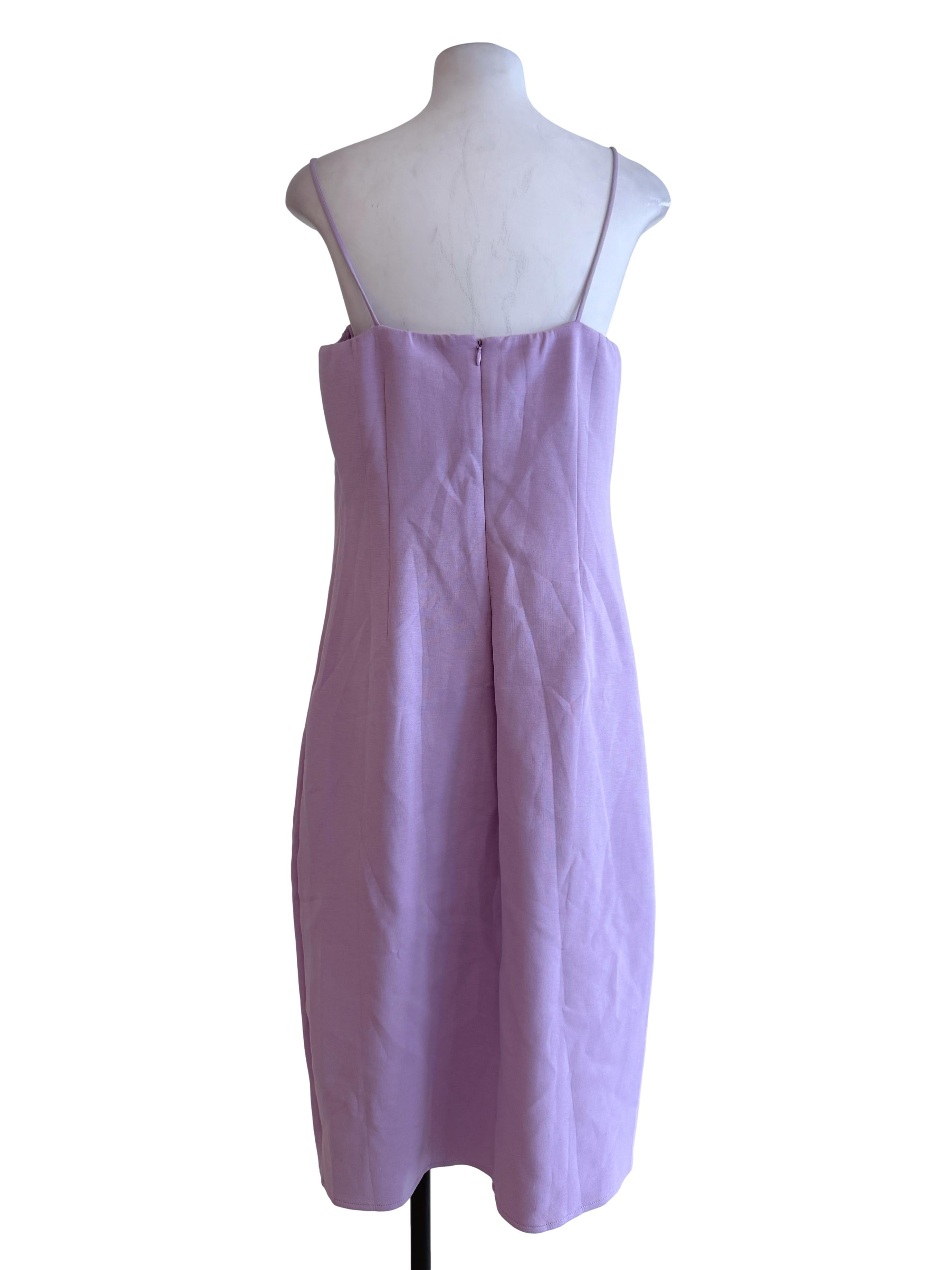 Taffy Pink Strap Midi Dress LB