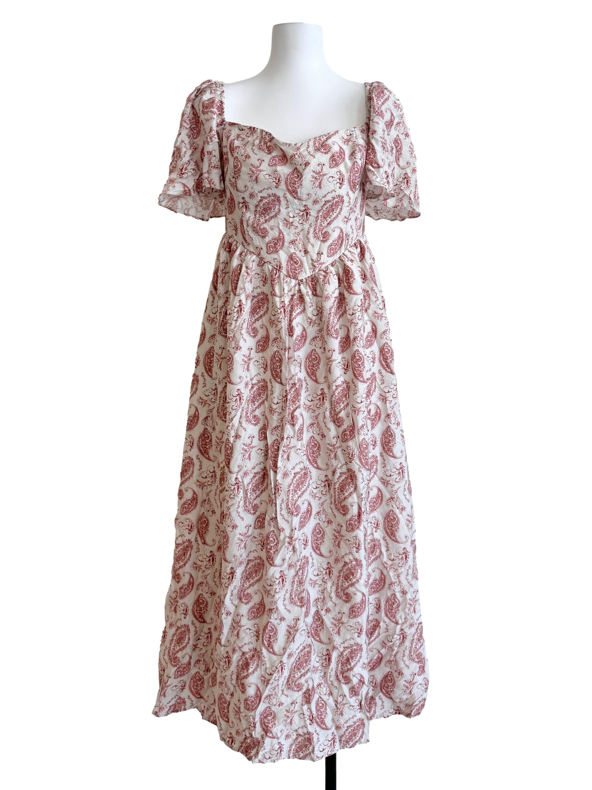 Rose Red Drop Waist Dress