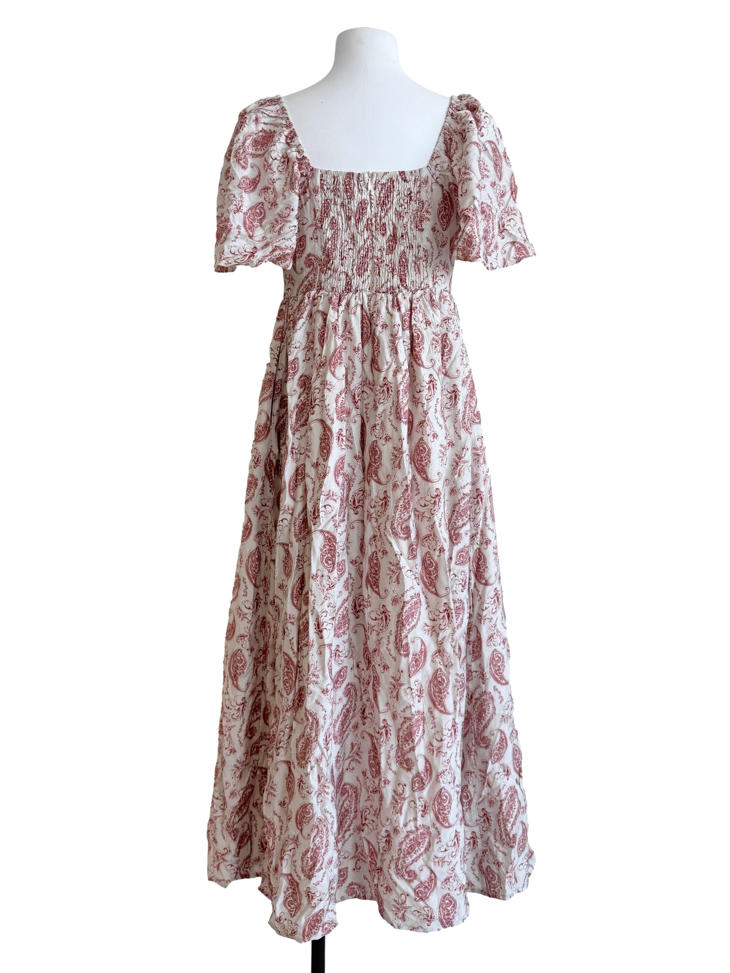 Rose Red Drop Waist Dress
