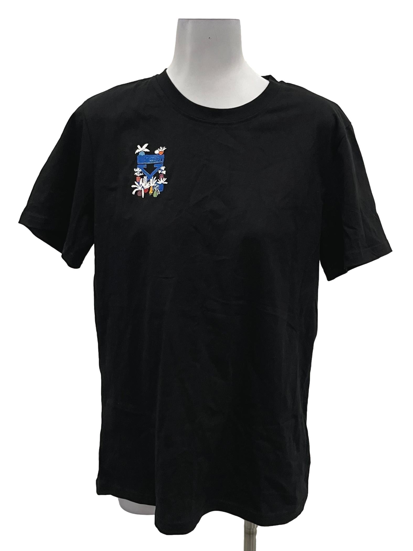 Off White Black Graphic Tee
