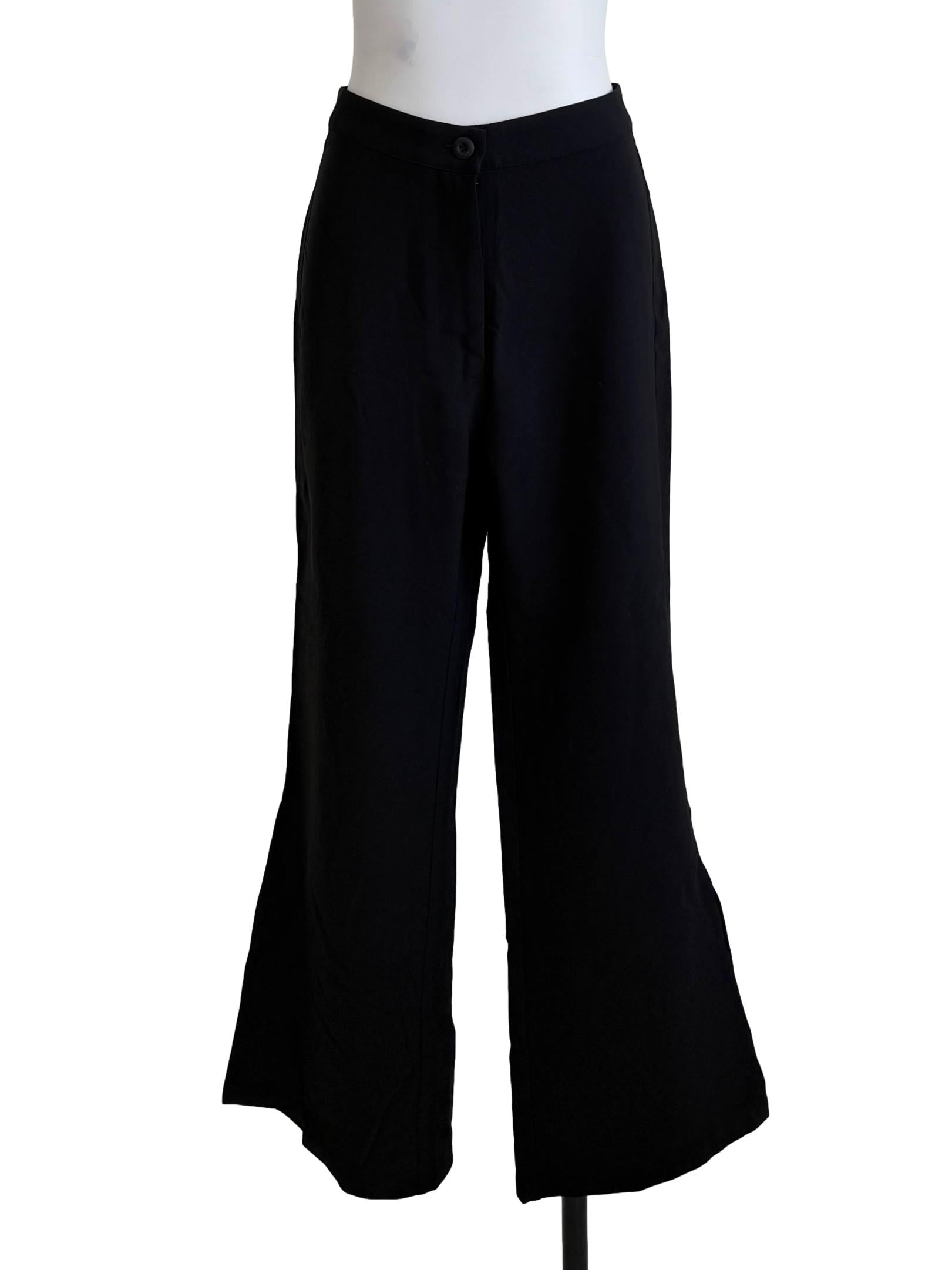 Black Straight Pants