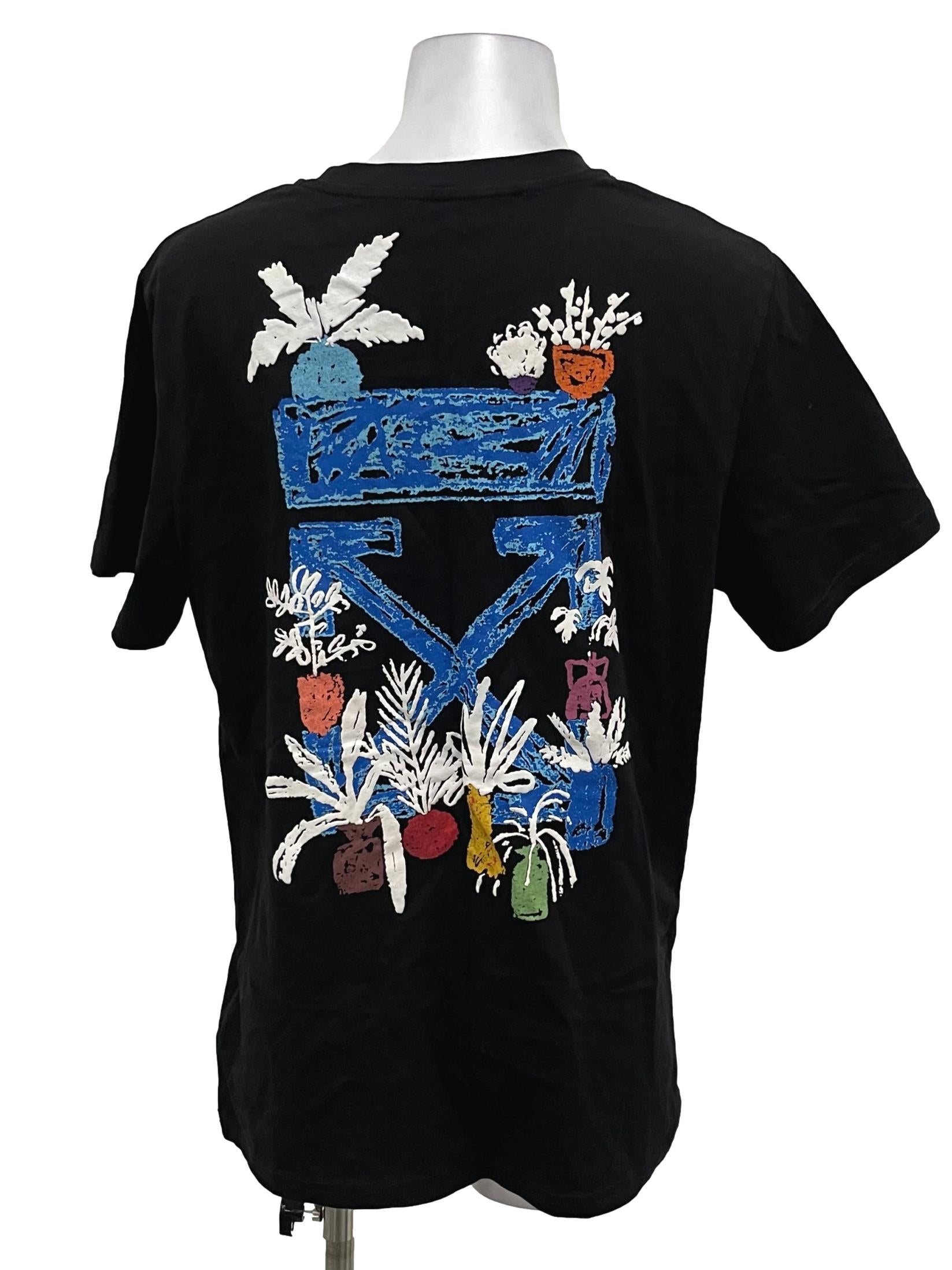Off White Black Graphic Tee