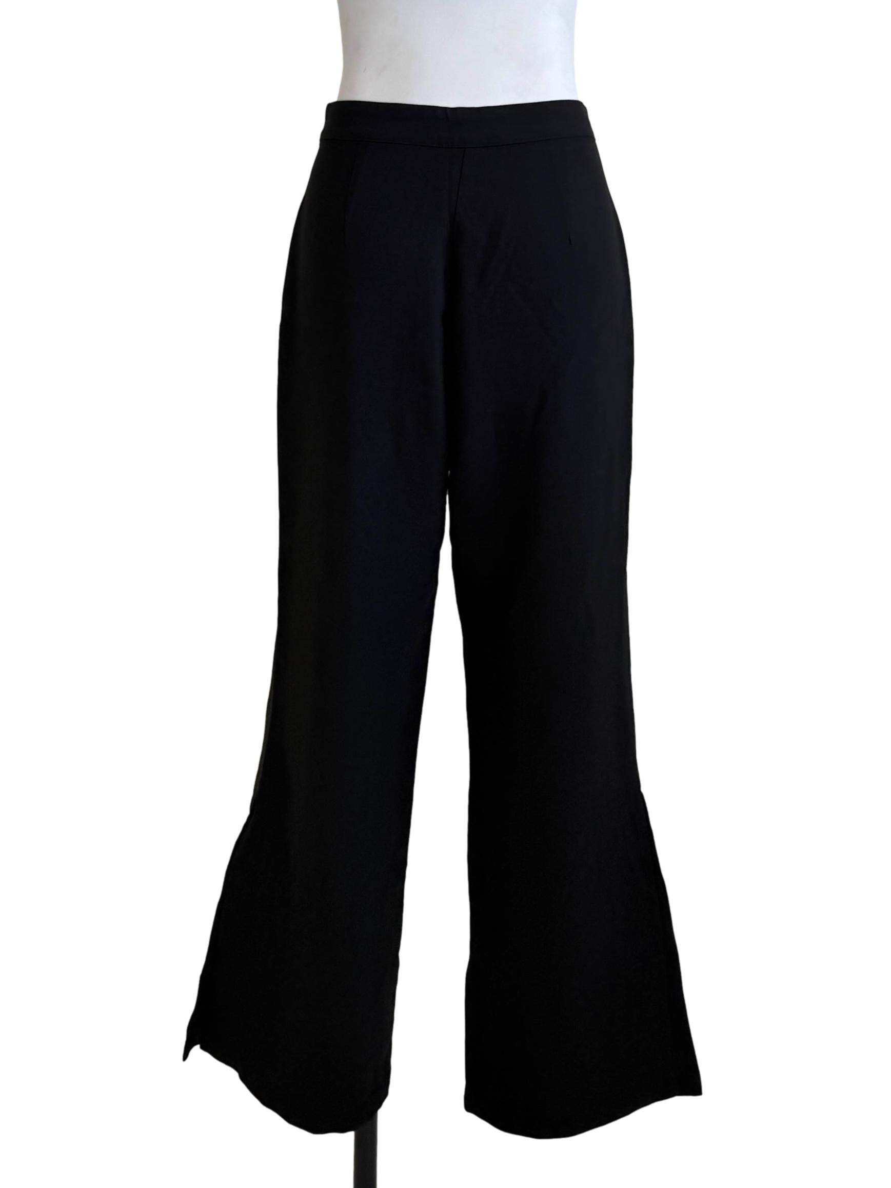 Black Straight Pants