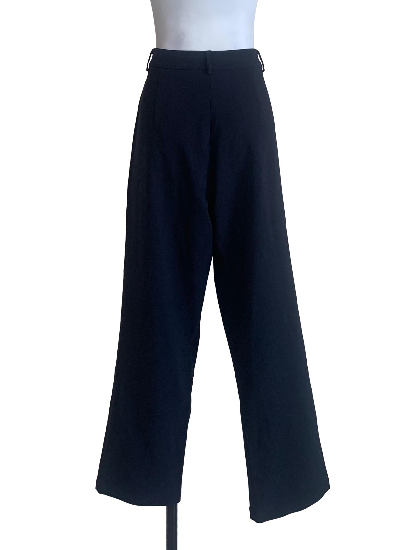 Berry Blue Straight Cut Pants