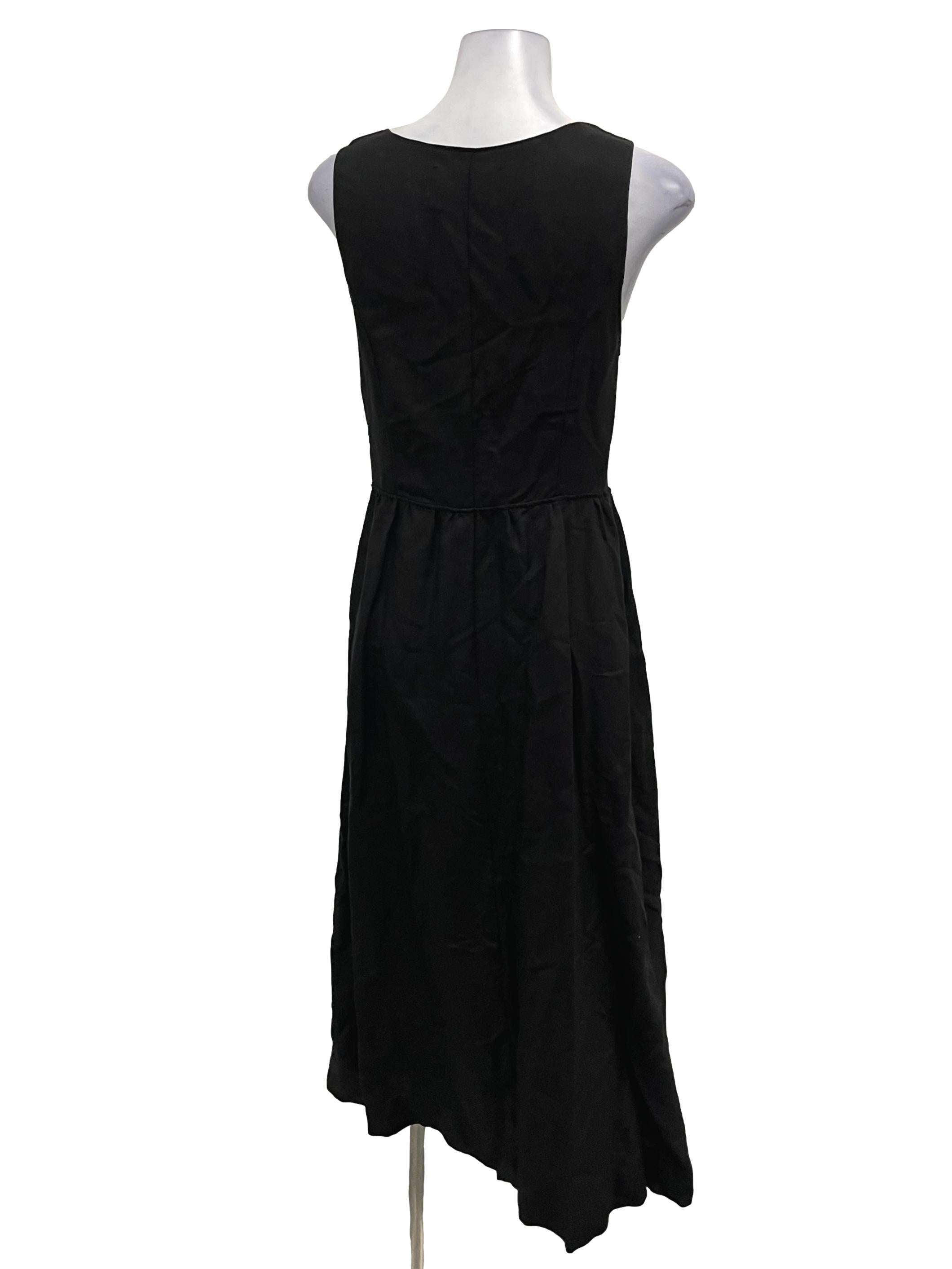 Reformation Black Lace Up Sleeveless Maxi Dress