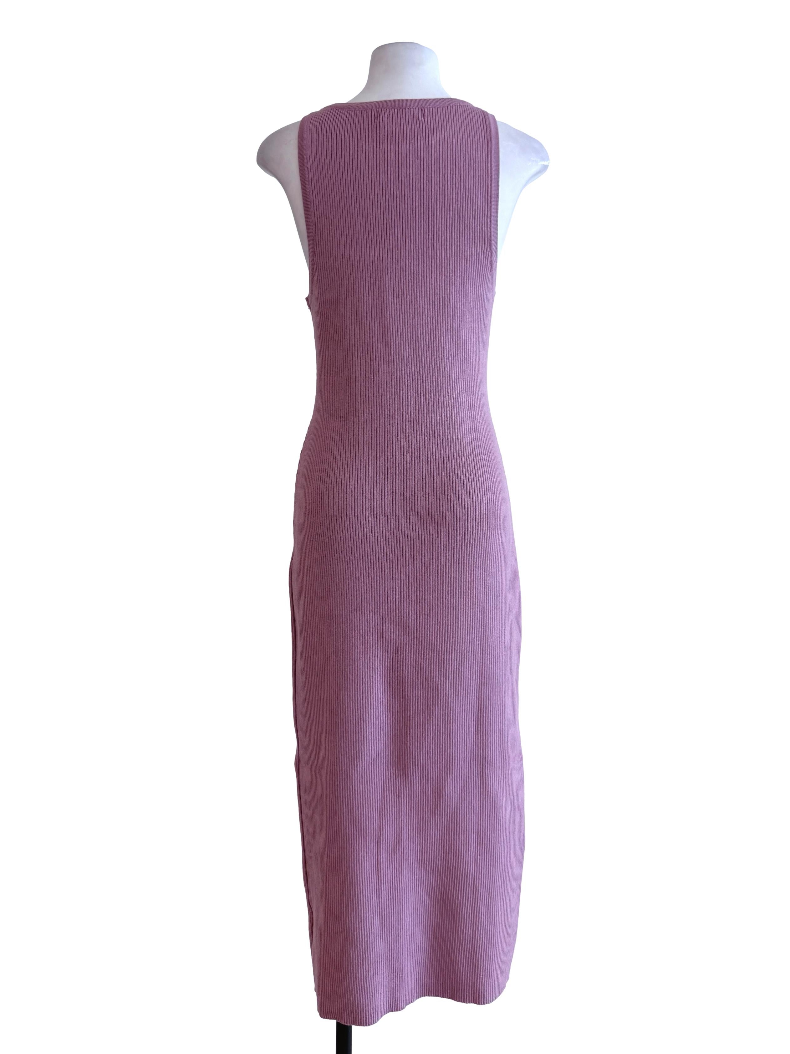 Rose Pink Sleeveless Maxi Dress