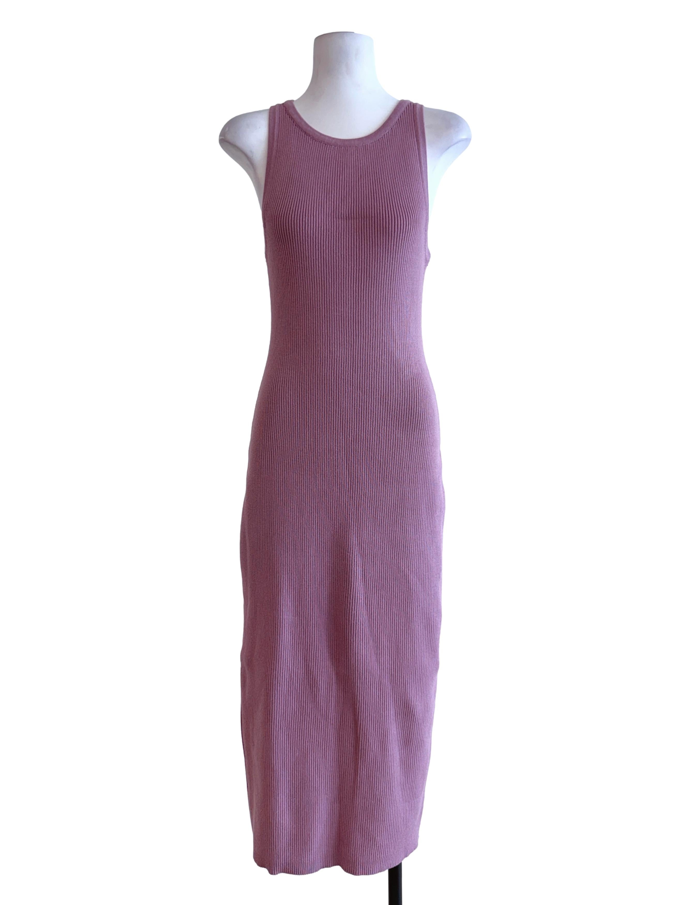 Rose Pink Sleeveless Maxi Dress