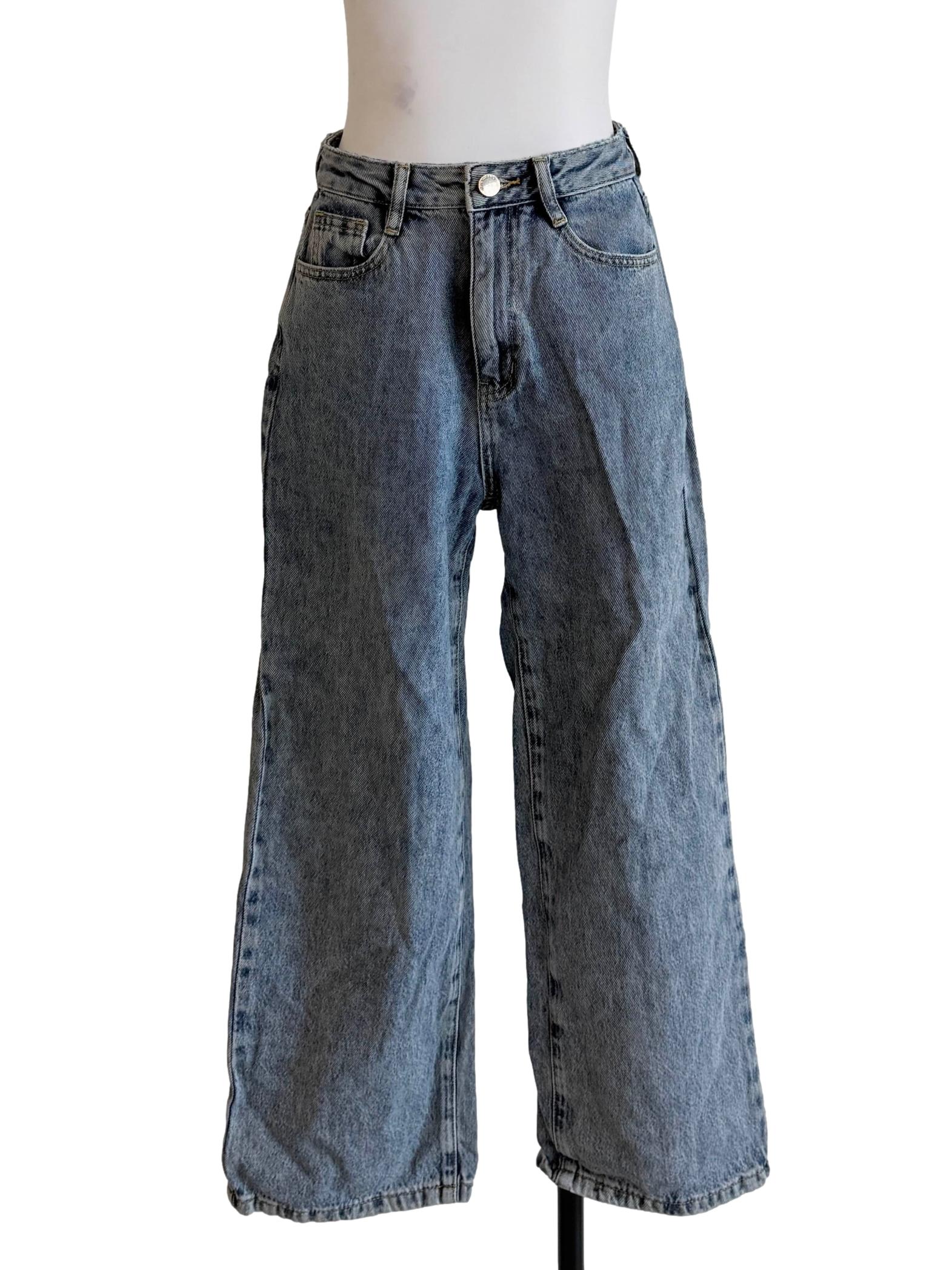 Denim Blue Petite Straight Jeans