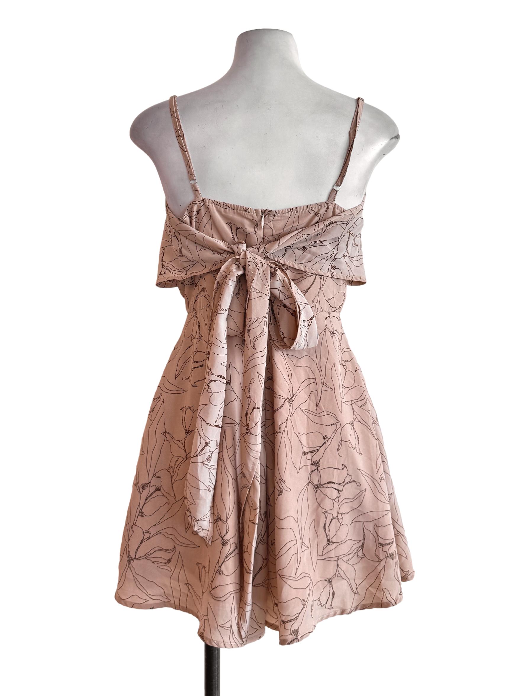 Brown Floral Romper TTR