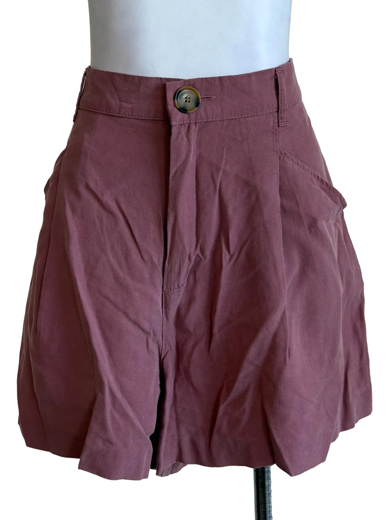 Mauve Denim Shorts
