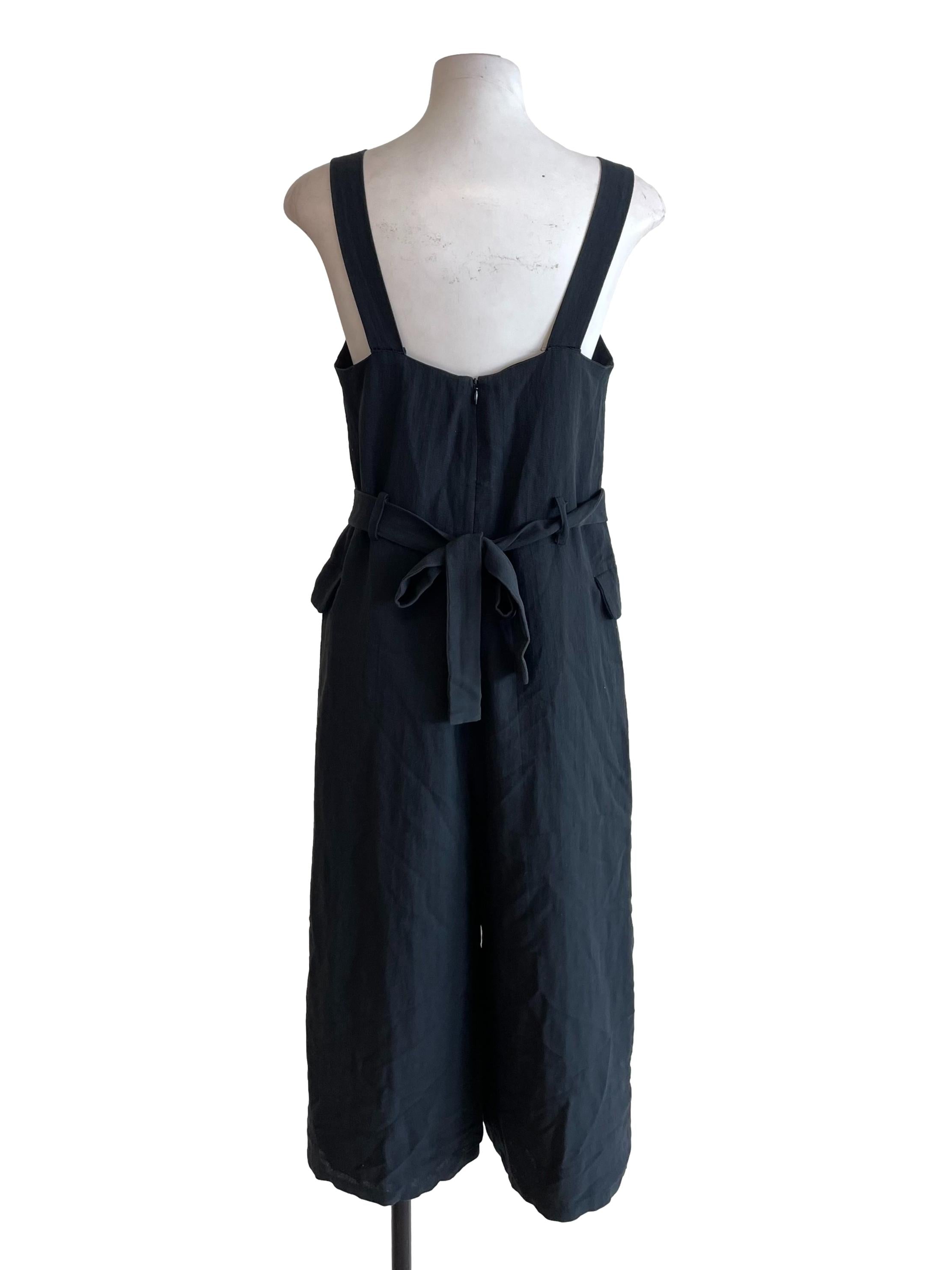 Charcoal Thick Strap Jumpsuit