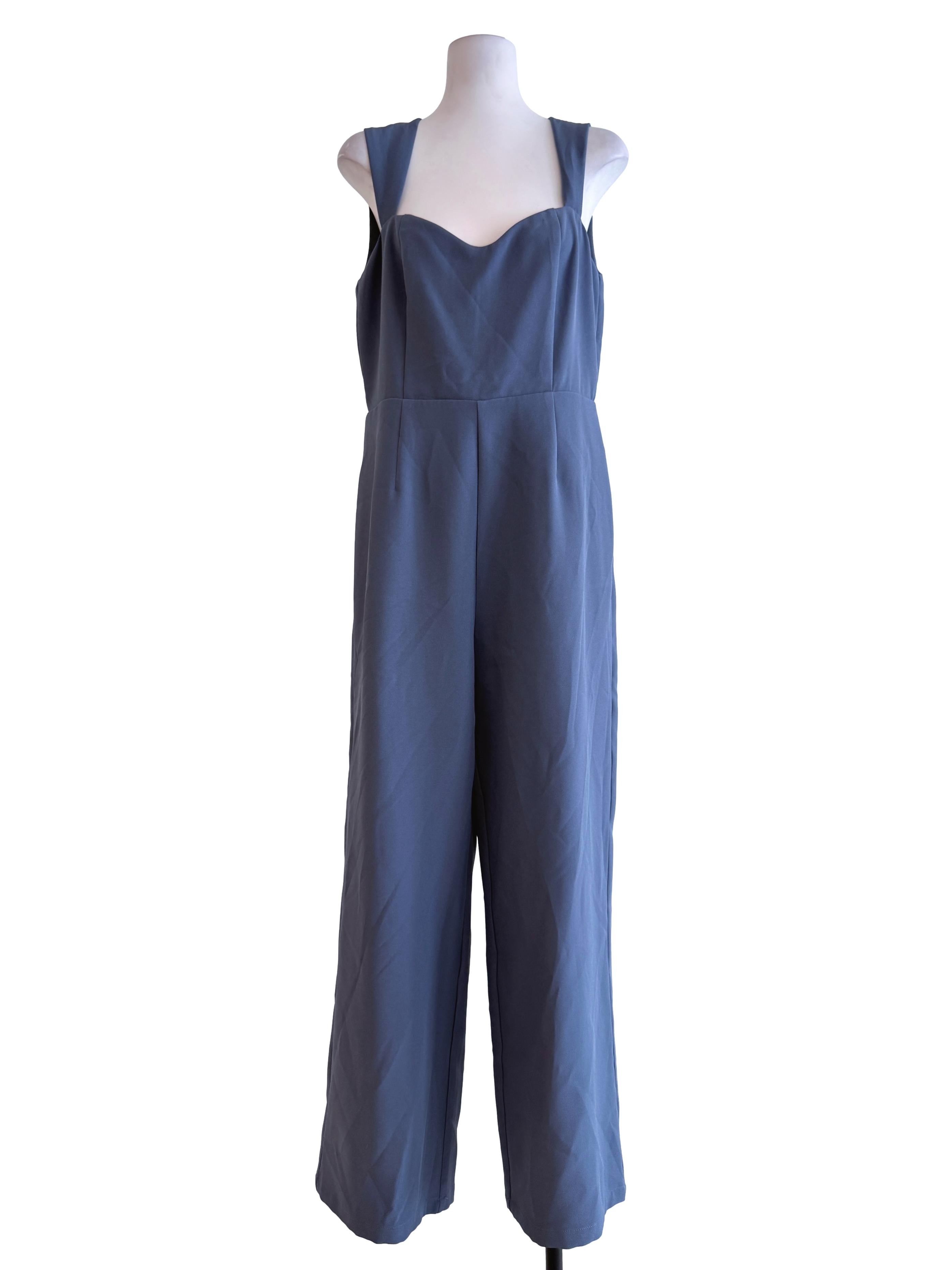 Grey Sleeveless Jumpsuits