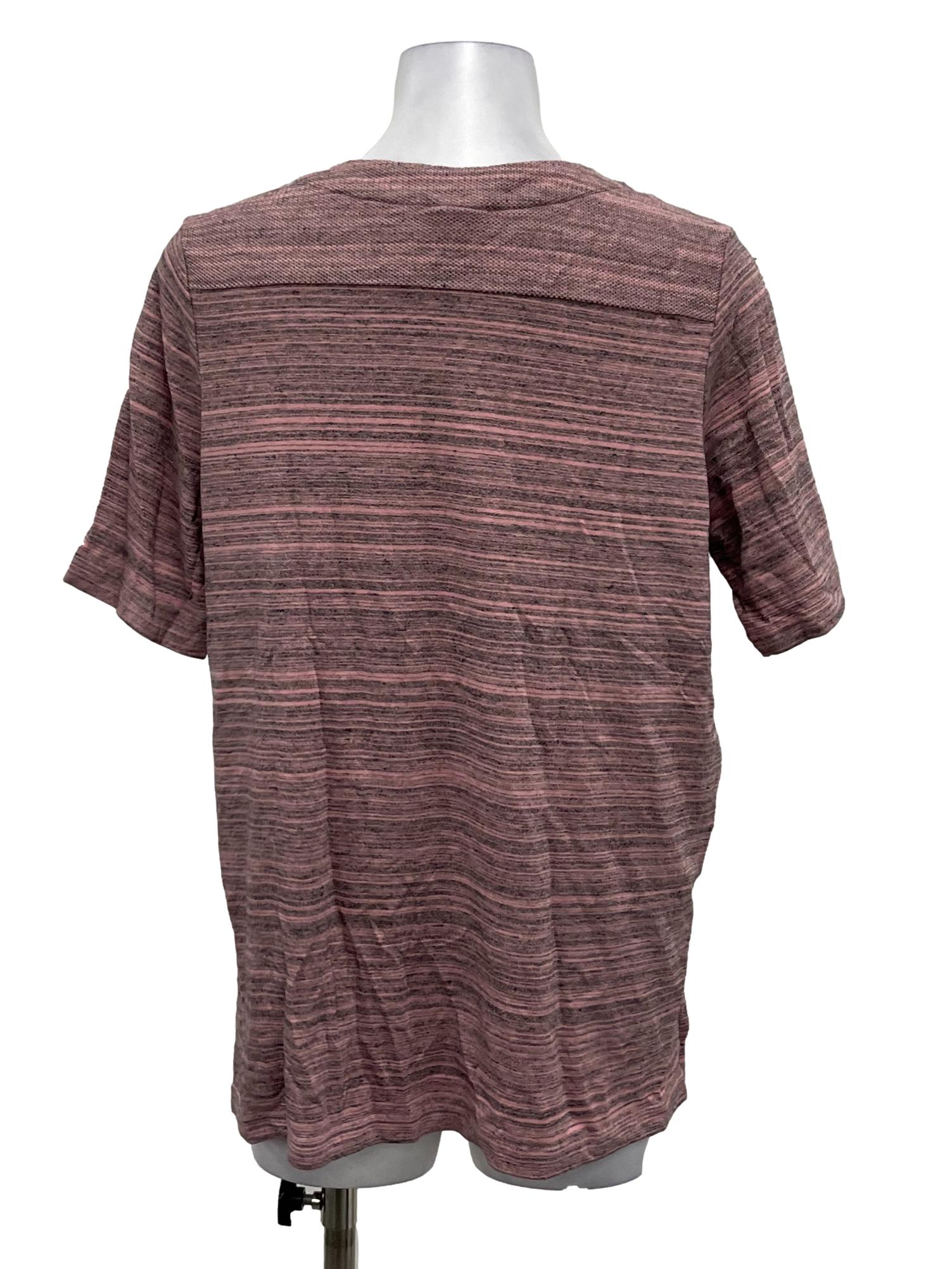 Nike Pink And Black Static Square Neck Top