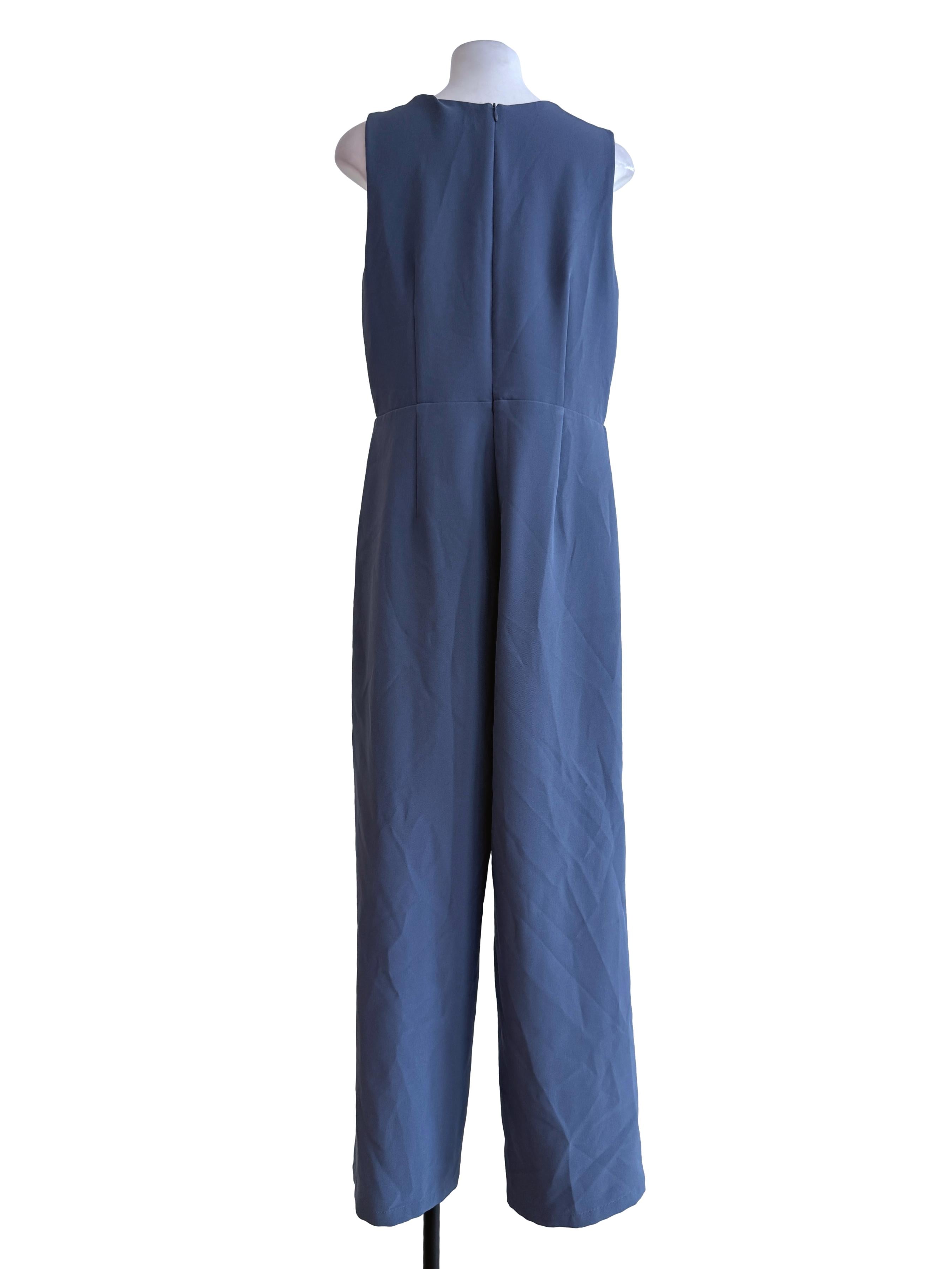 Grey Sleeveless Jumpsuits