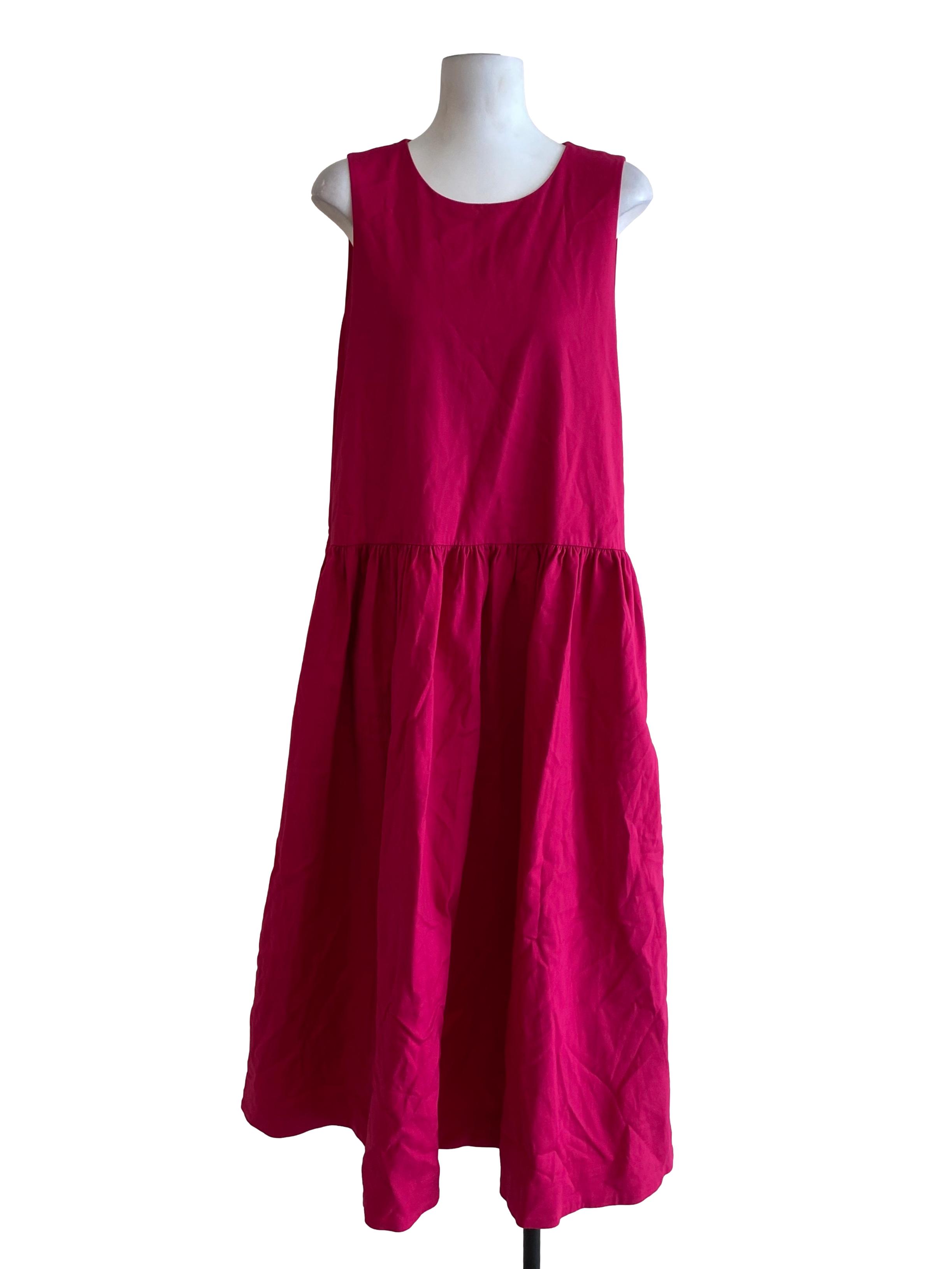 Hot Pink Drop Waist Dress