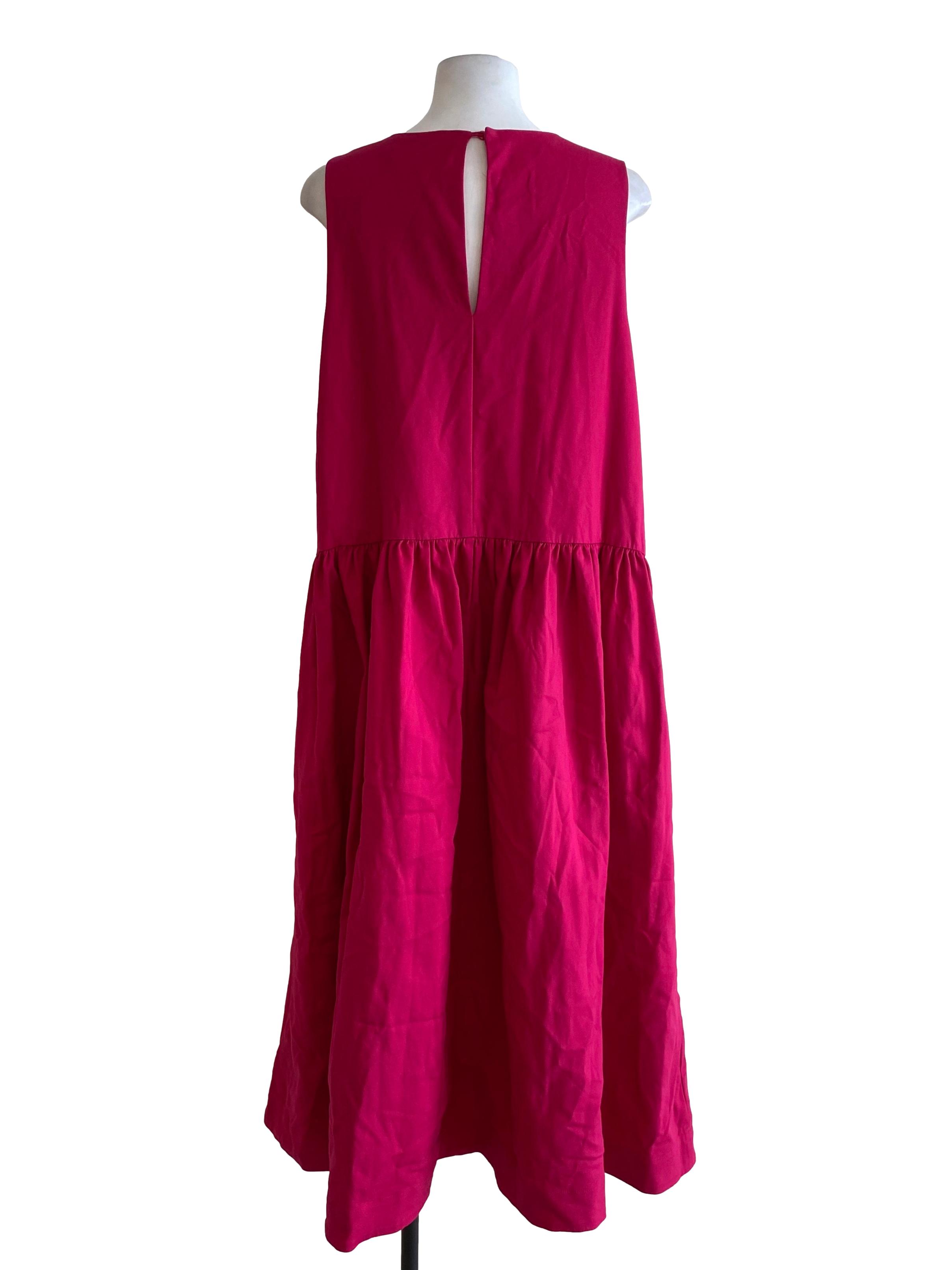 Hot Pink Drop Waist Dress