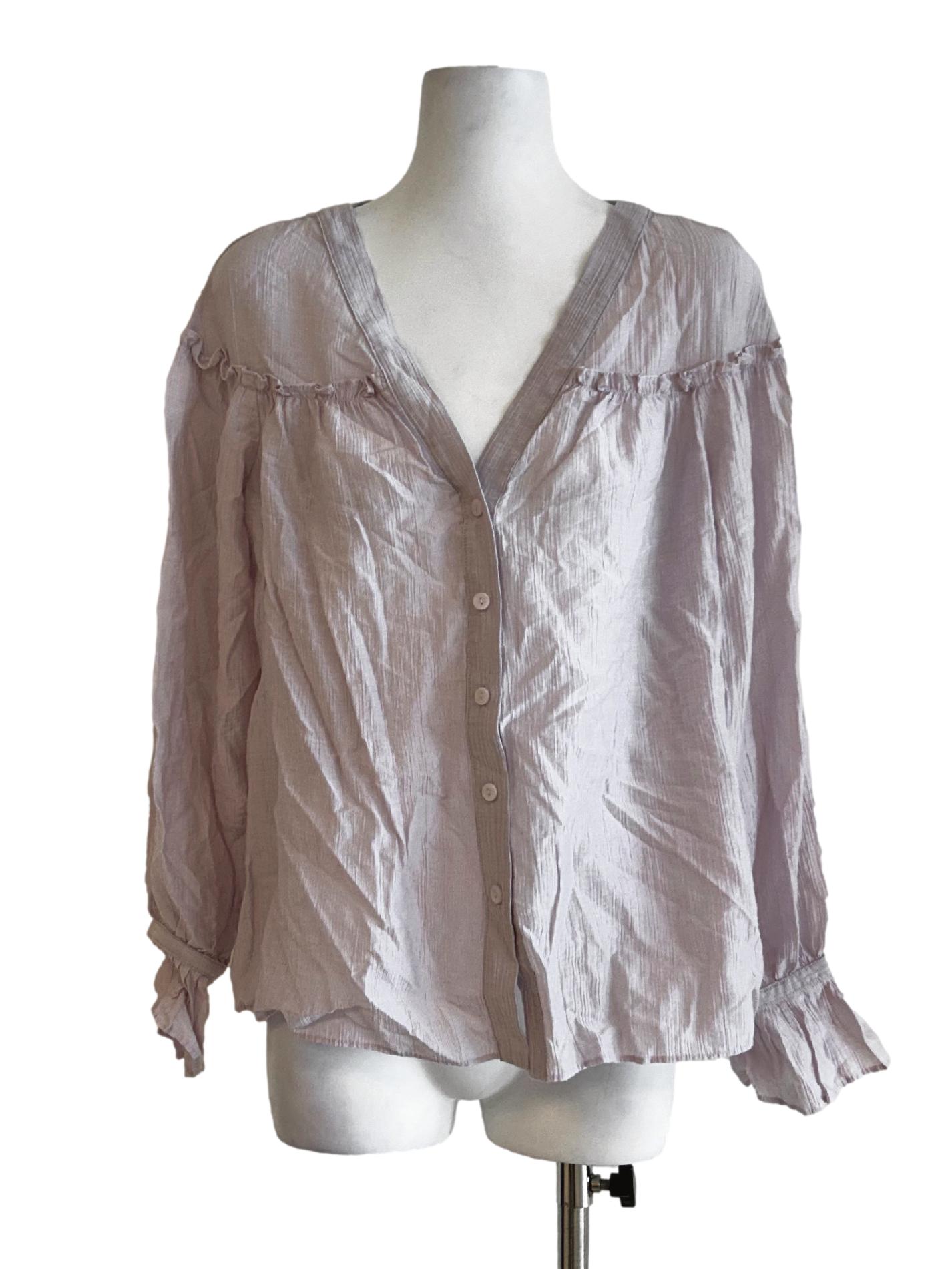Periwinkle Textured Blouse LB