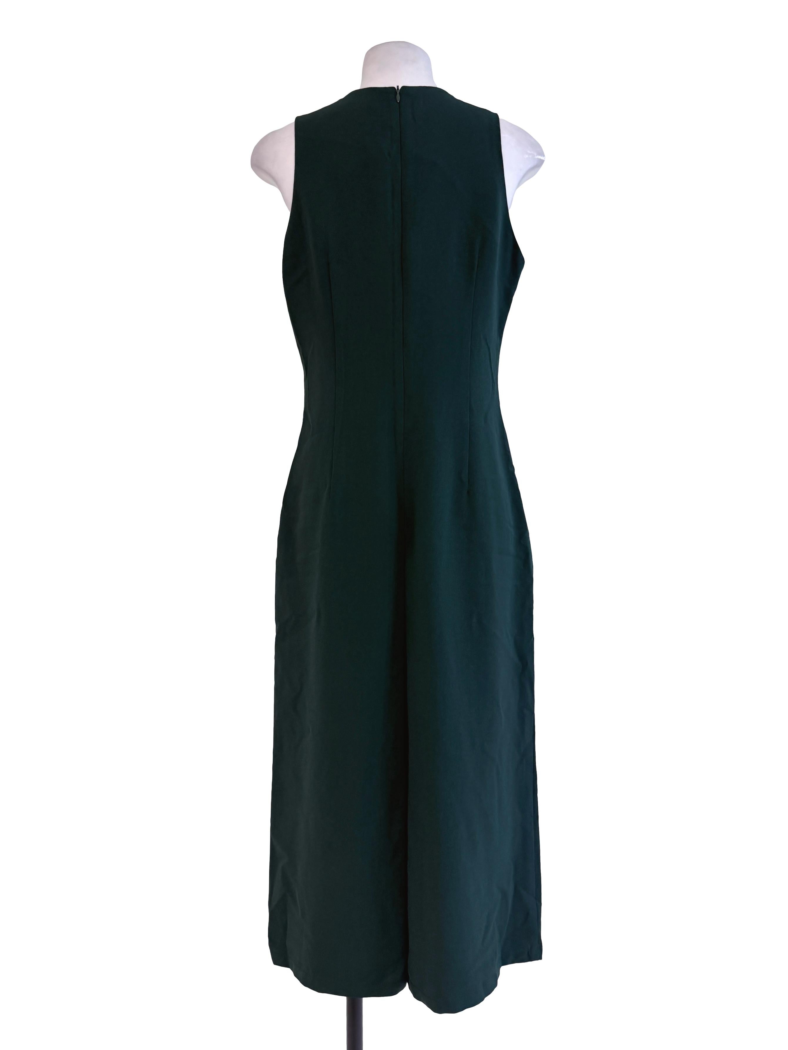 Dark Green Sleeveless Jumpsuits