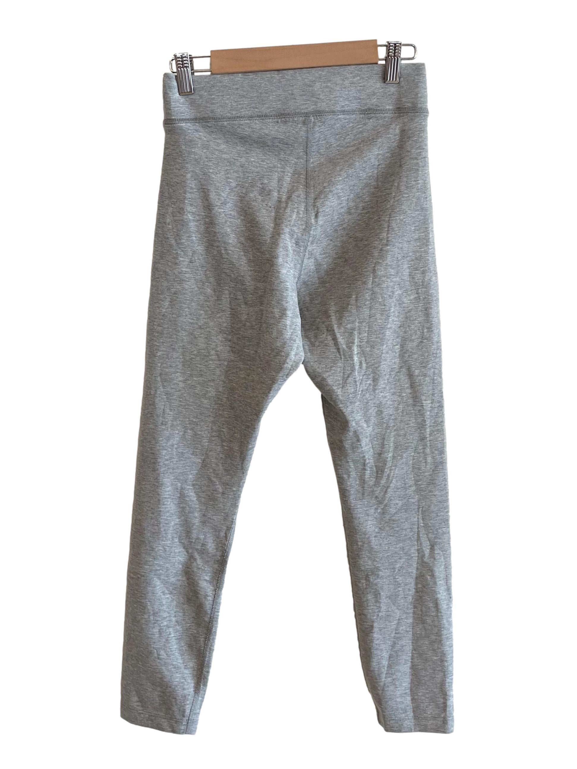 Light Grey Ankle Logo Leggings