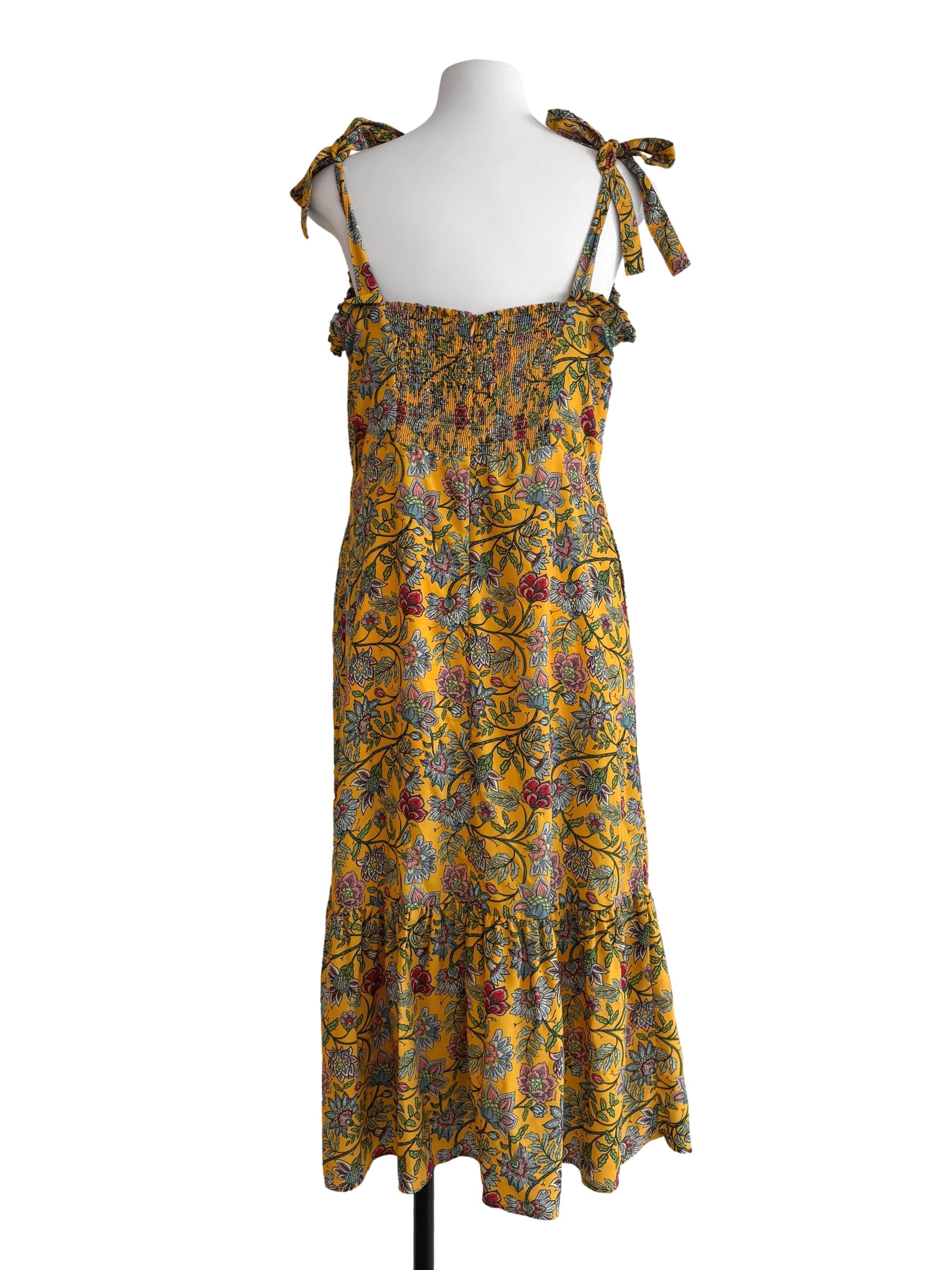 Dandelion Yellow Floral Sundress