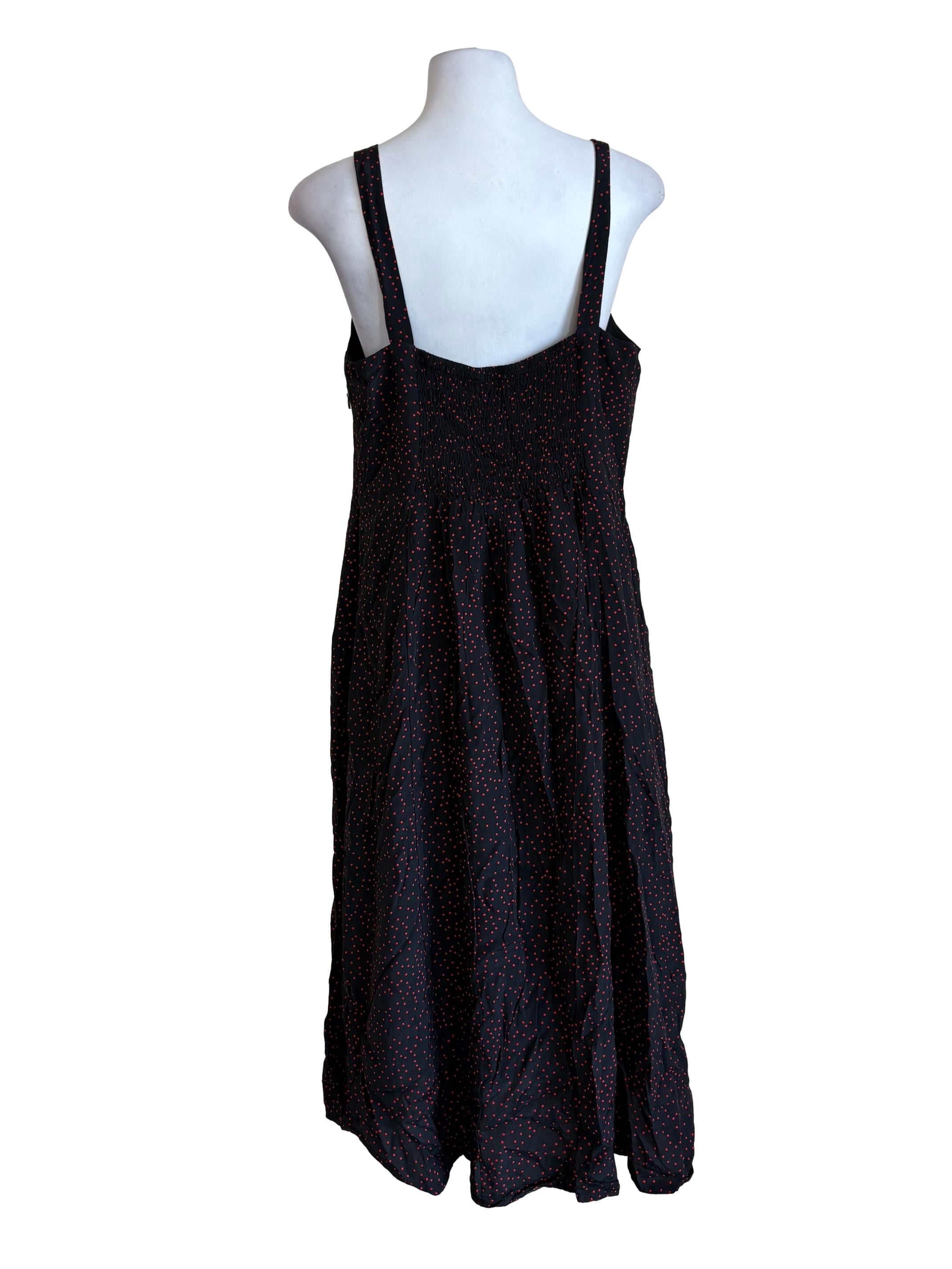 Black Dots Slip Dress