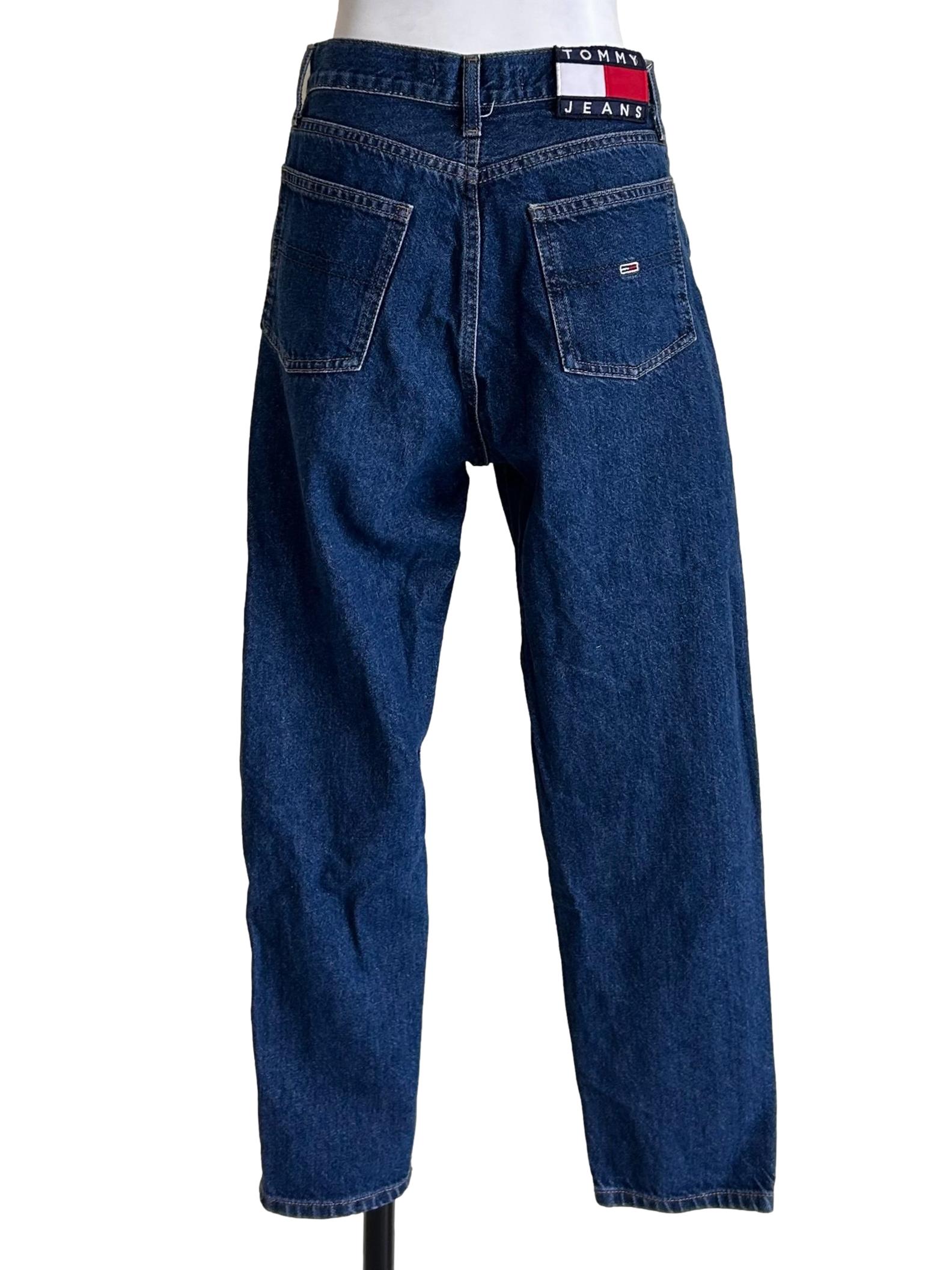 Classic Straight High-Waisted Blue Jeans