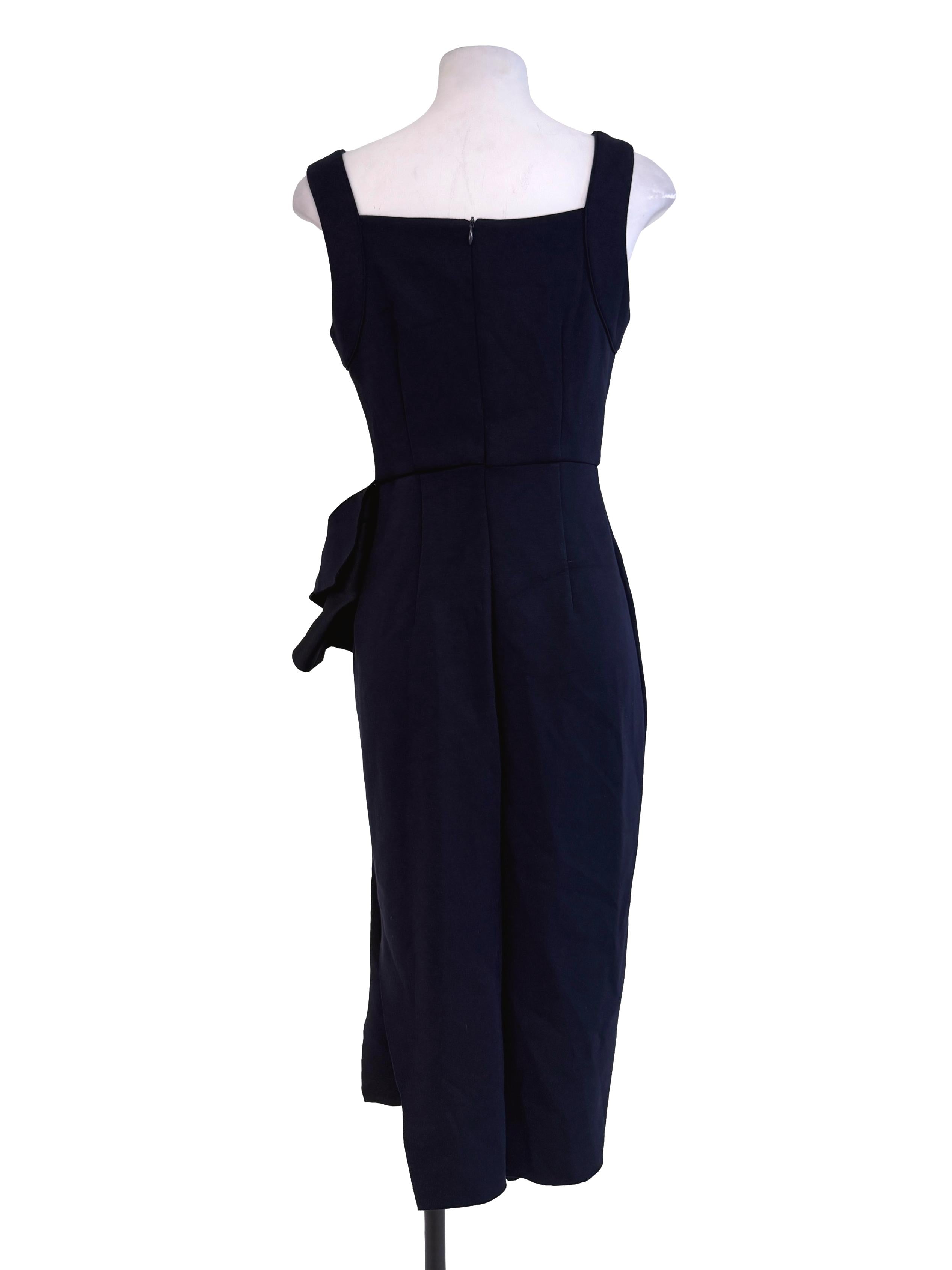 Dark Blue Slip Midi Dress