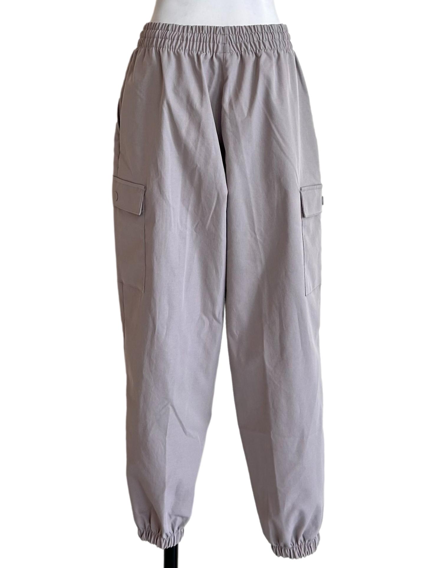Sporty Grey Utility Cargo Joggers