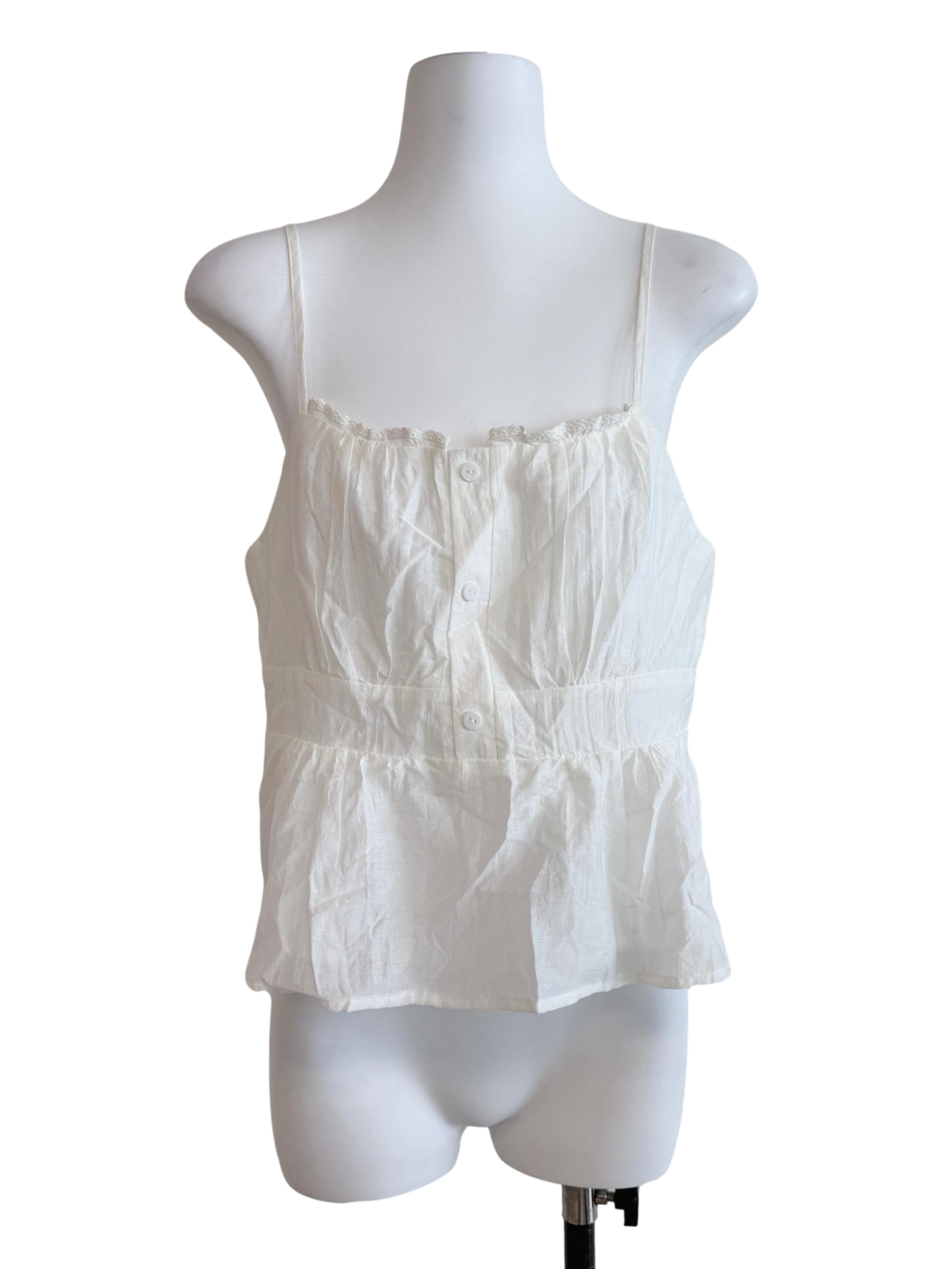 White Spaghetti Strap Top