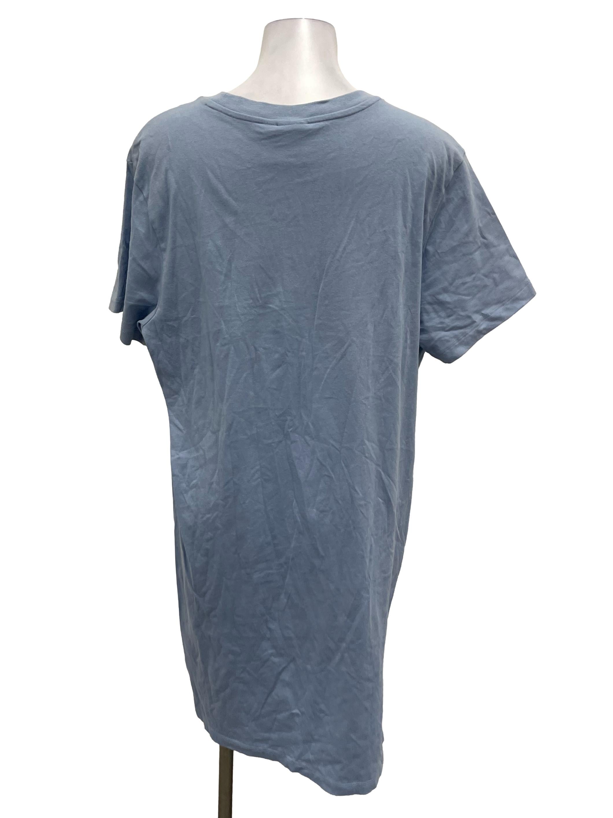 Adidas Baby Blue Crewneck Logo Shirt Dress