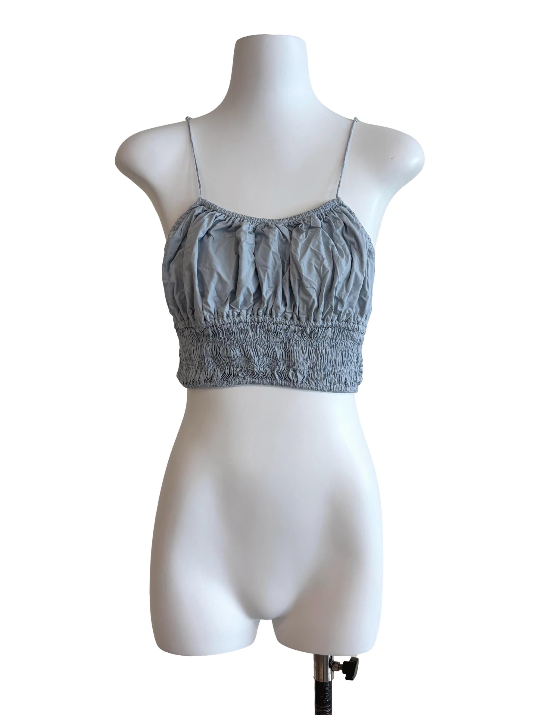 Powder Blue Smocked Camisole