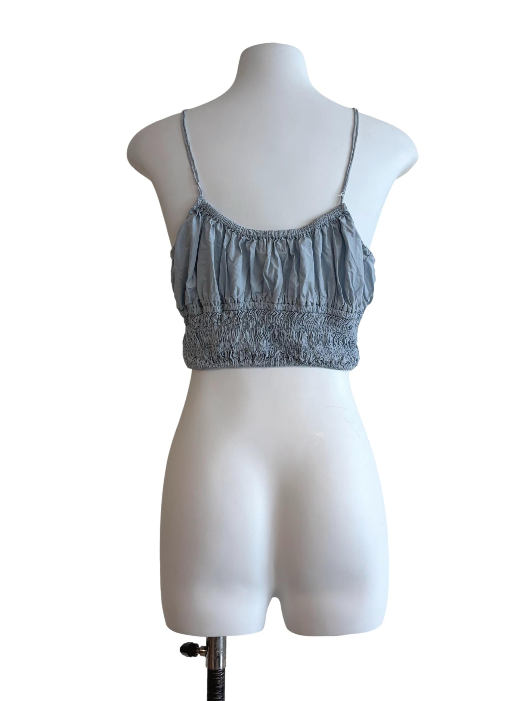 Powder Blue Smocked Camisole