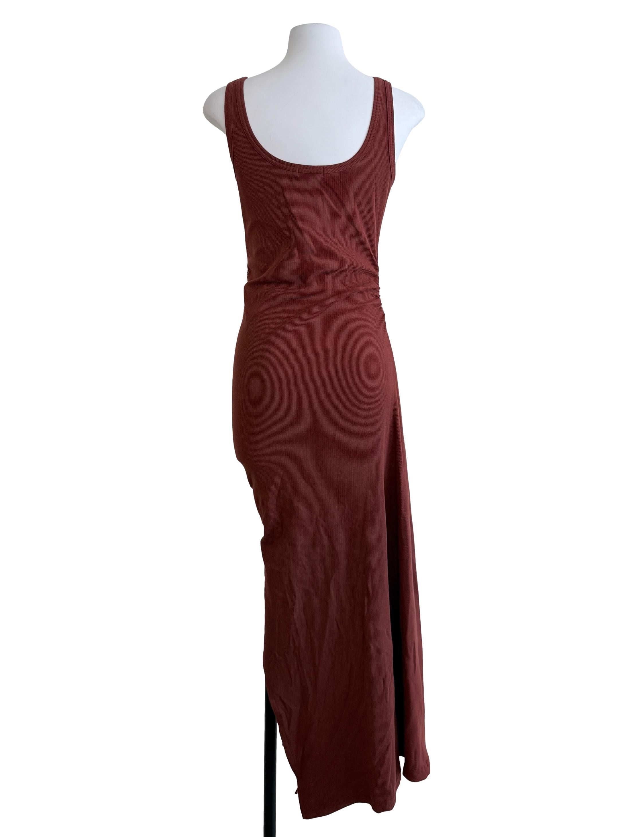 Apple Red Side Tie Bodycon Dress