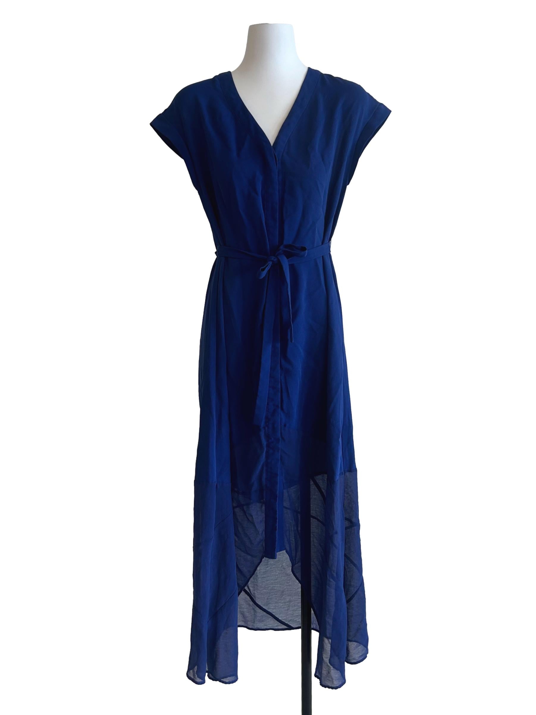 Azure Blue Chiffon Dress