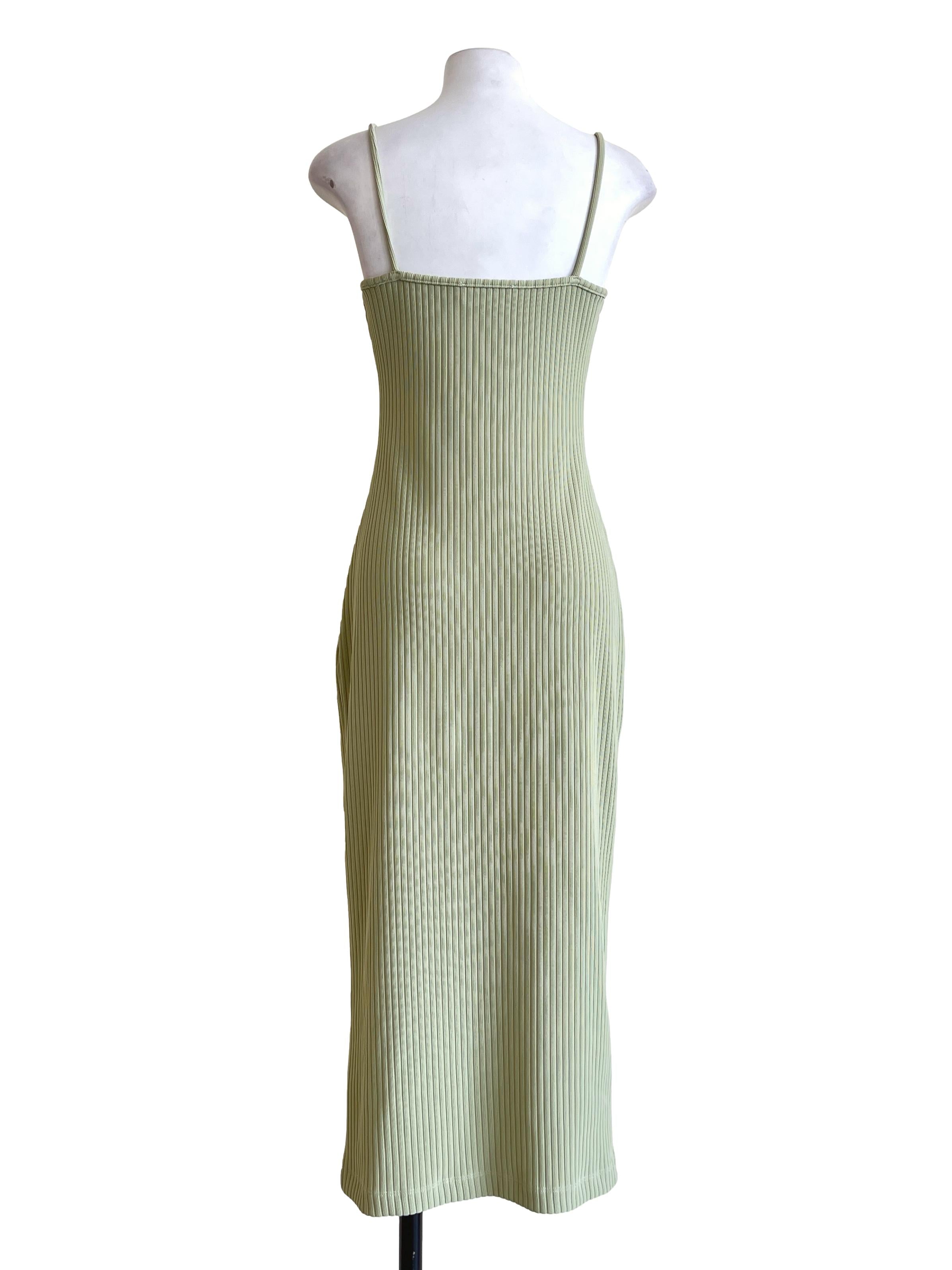 Pistachio Green Spaghetti Bodycon Dress LB